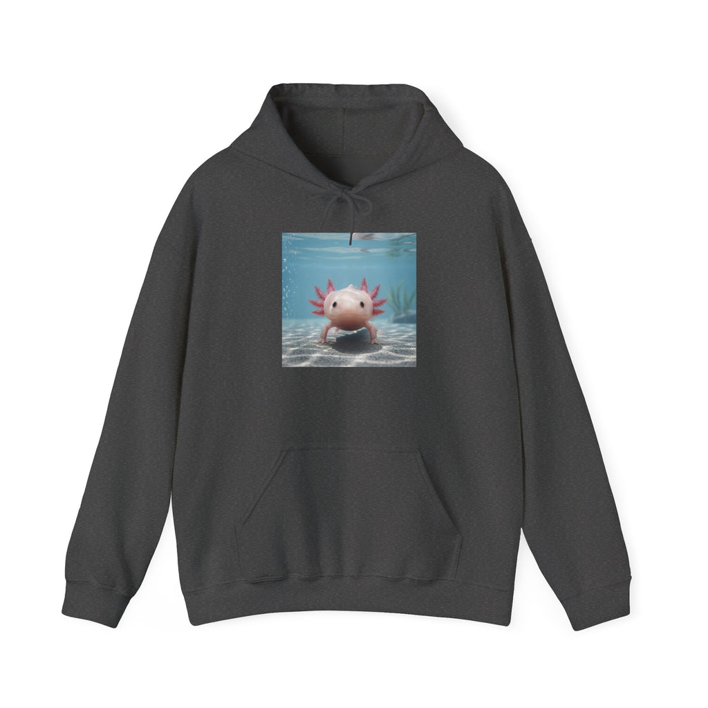 Axolotl Smiles Hoodie – Cute Aquatic Creature Pullover