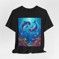 Dolphin Underwater Scene T-Shirt — Playful Ocean Wildlife Tee