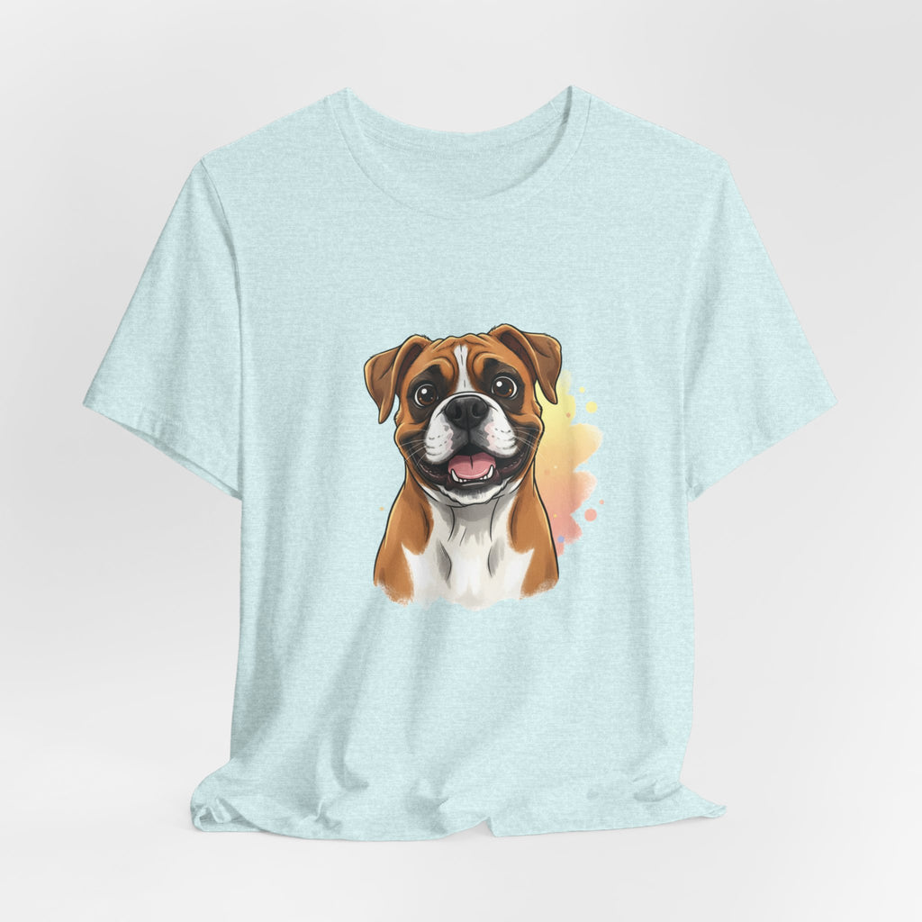 Boxer Dog T-Shirt — Cute Happy Boxer Portrait Tee