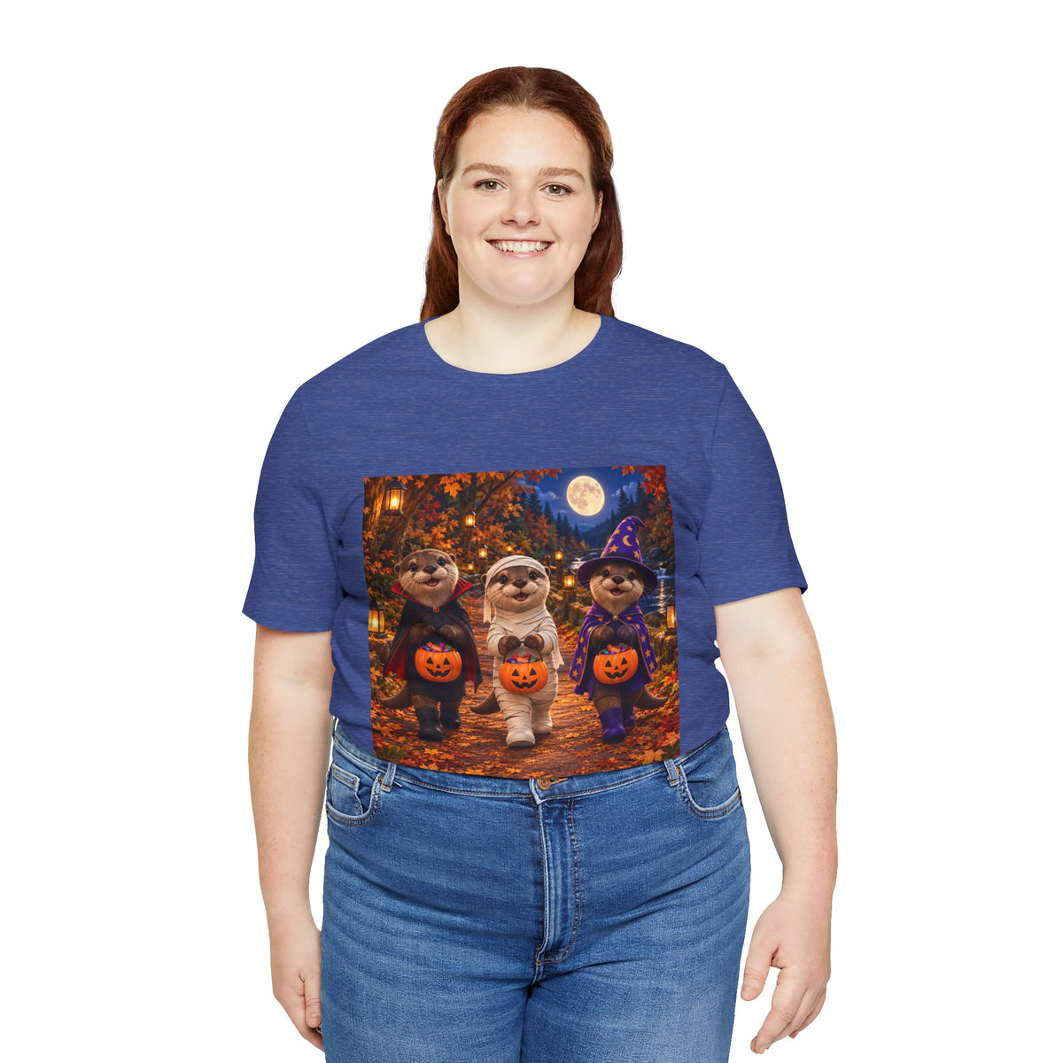 Otter Halloween Trick-or-Treat T-Shirt — Cute Costume Pumpkin Design