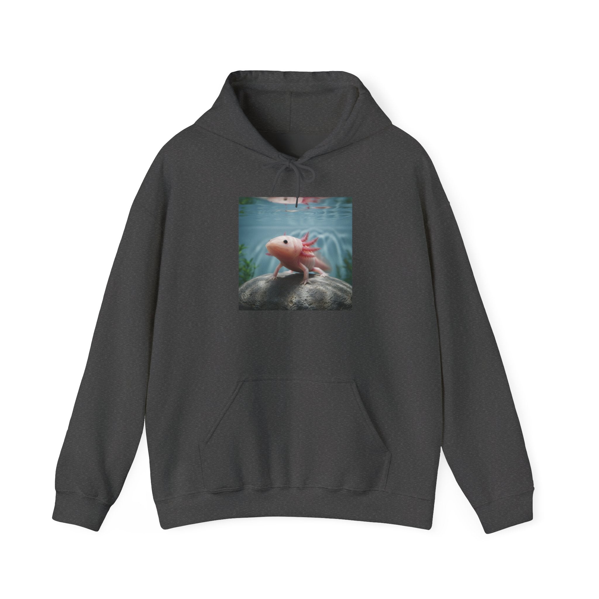 Axolotl Aquarium Hoodie — Axolotl Illustration Sweatshirt