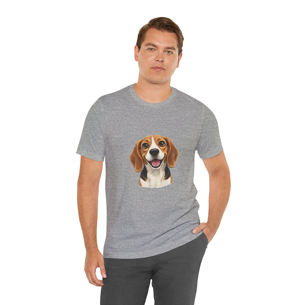 Beagle Portrait T‑Shirt — Cute Happy Dog Tee for Pet Lovers