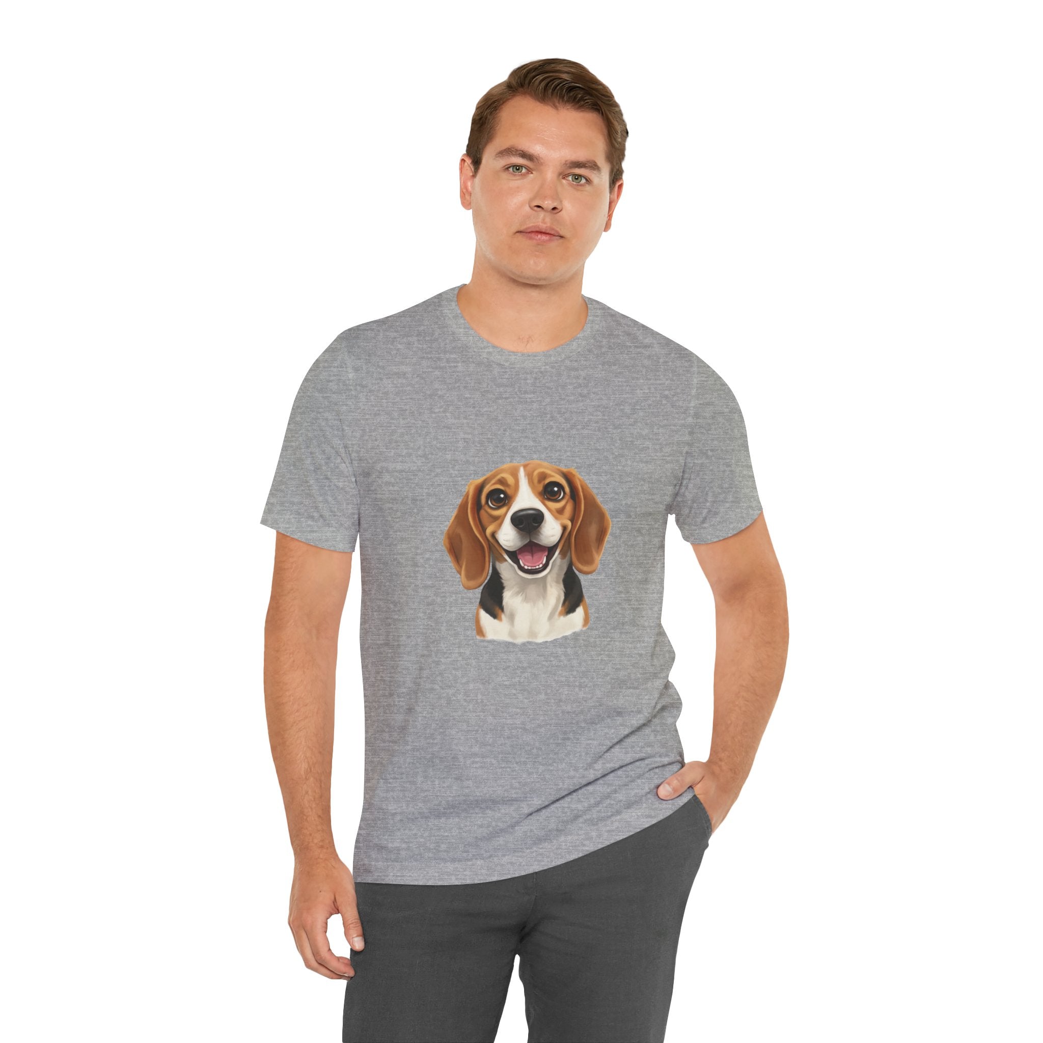 Beagle Portrait T‑Shirt — Cute Happy Dog Tee for Pet Lovers