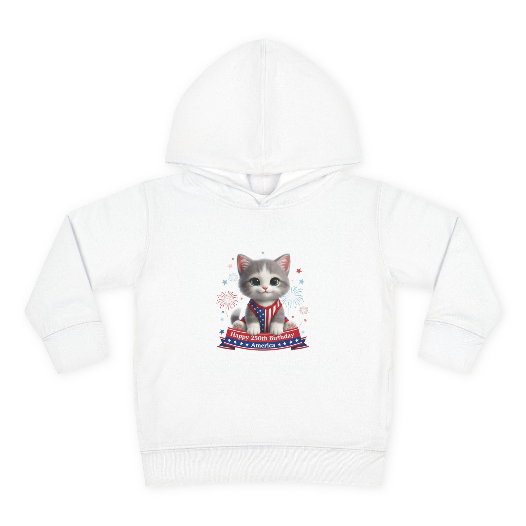 Kitties — 'Happy Birthday America' — Toddler Hoodie