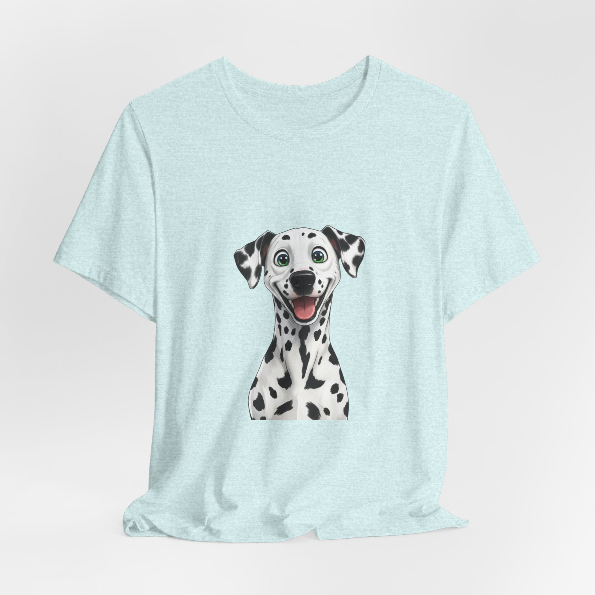 Happy Dalmatian Dog T-Shirt — Cute Spot Puppy Tee for Dog Lovers
