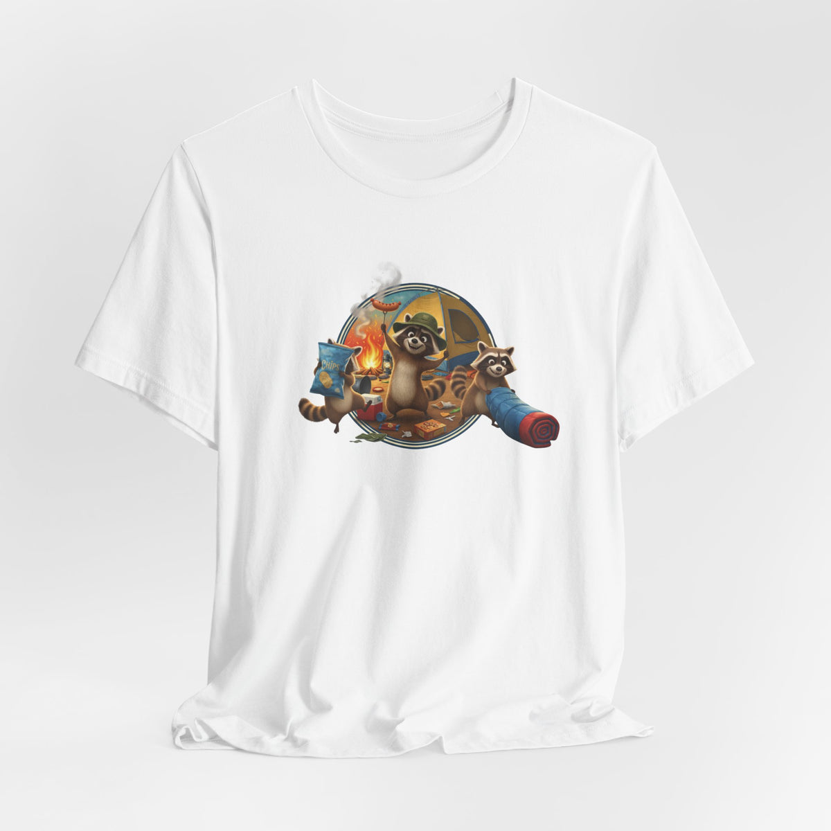 Raccoon Raiding the Camp Graphic Tee