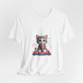 Fourth of July Cat T‑Shirt — "Happy 4th of July America" Patriotic Kitten Tee