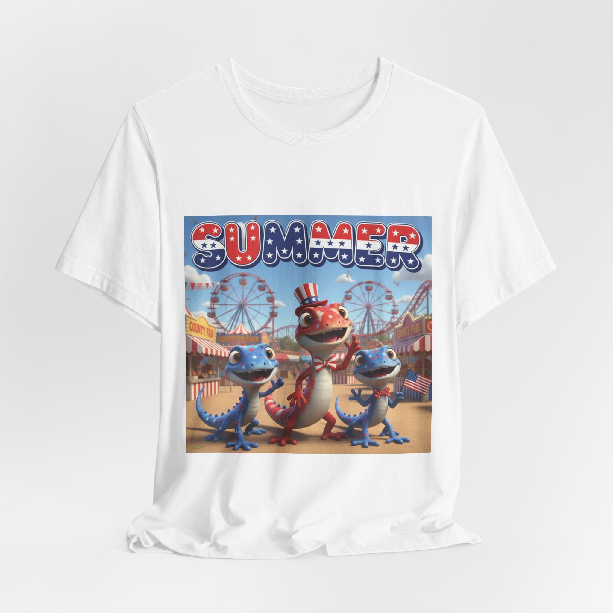 Lizard Family — Patriotic Carnival — T-Shirt