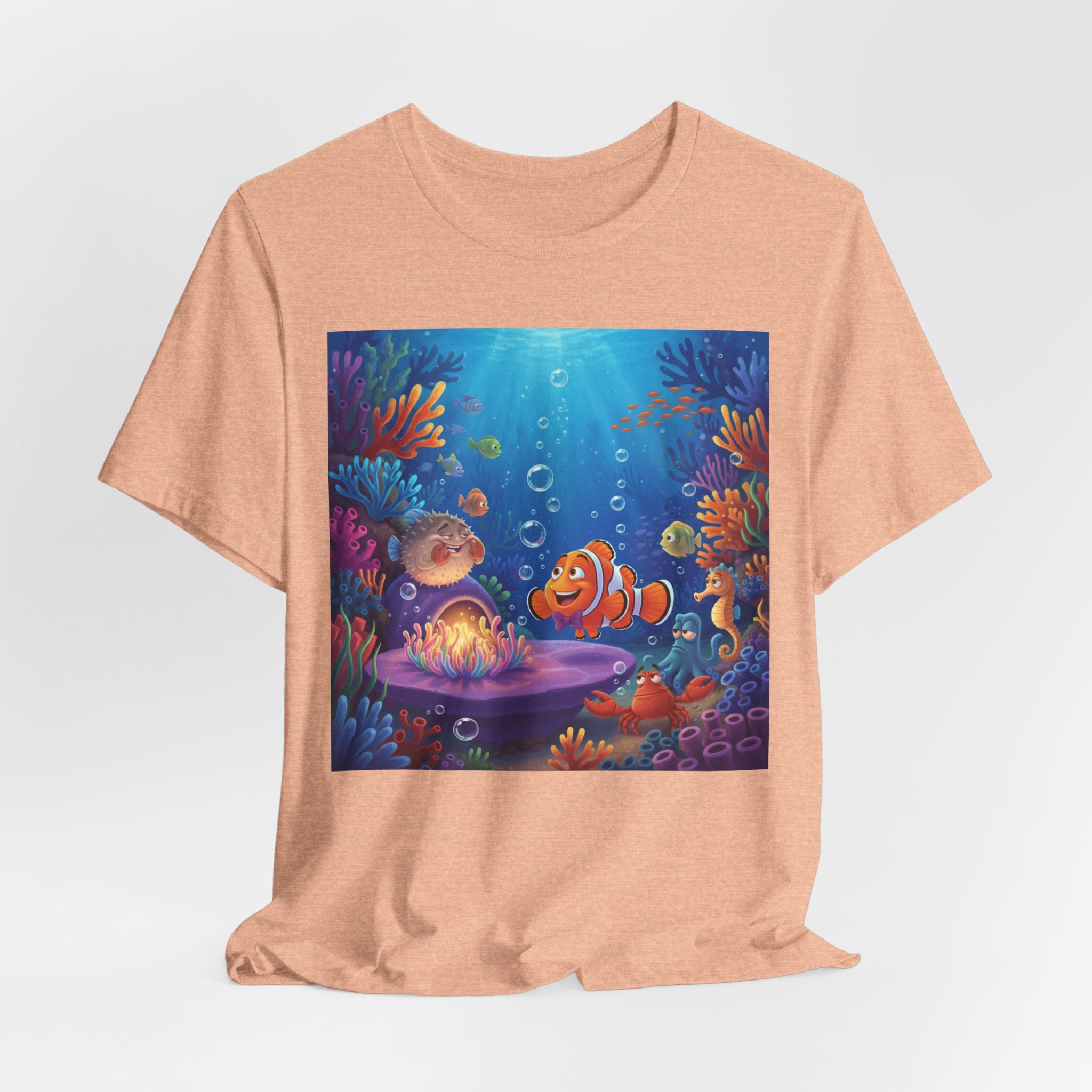 Undersea Coral Reef Fish Tee — Colorful Ocean Scene T-Shirt