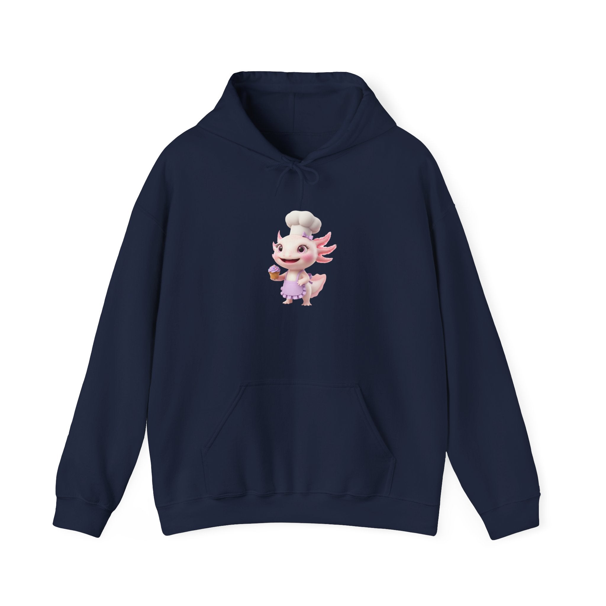 Axolotl  Chef GirlHoodie – Adorable Axolotl Graphic Sweatshirt