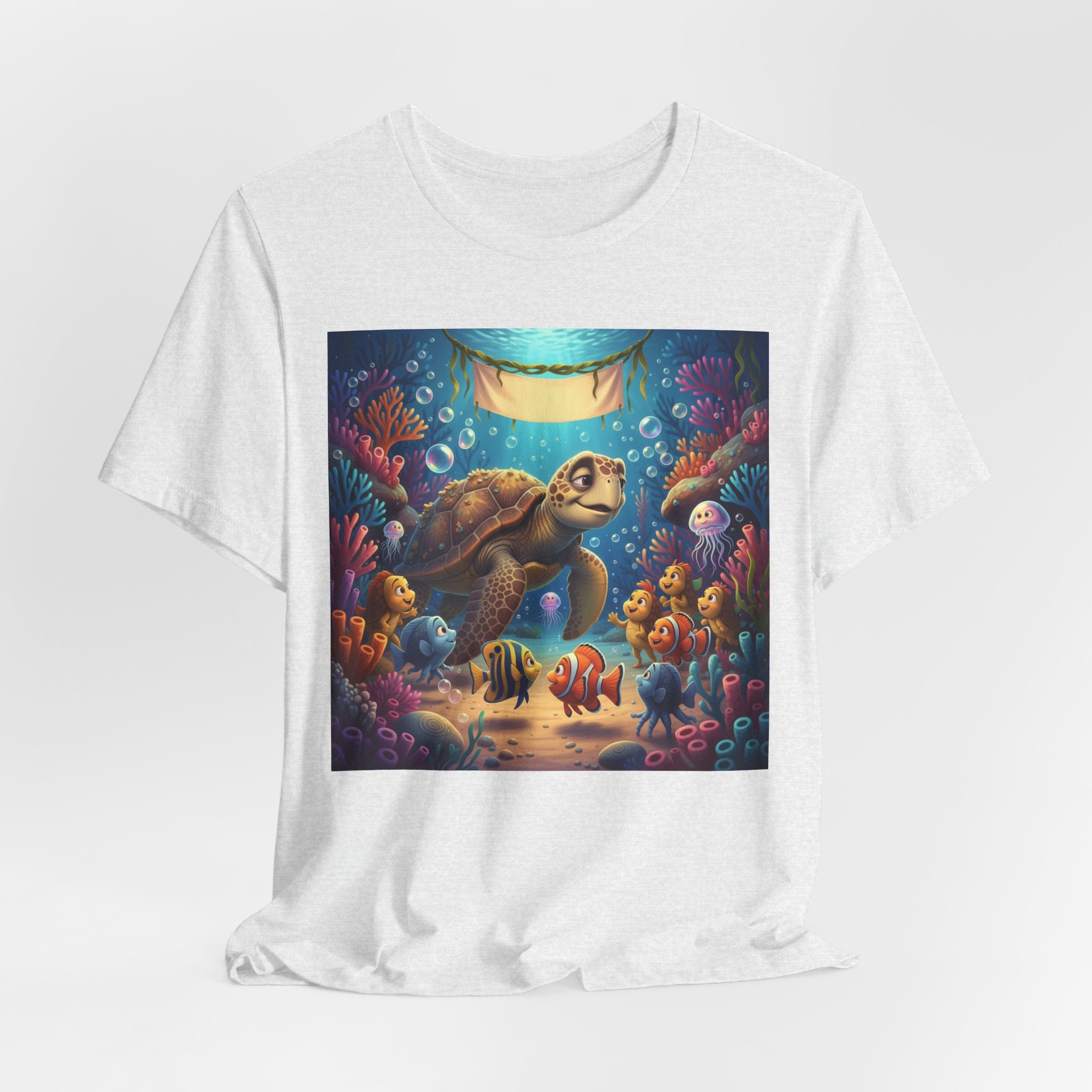 Sea Turtle Ocean Life T‑Shirt — Colorful Underwater Reef Tee