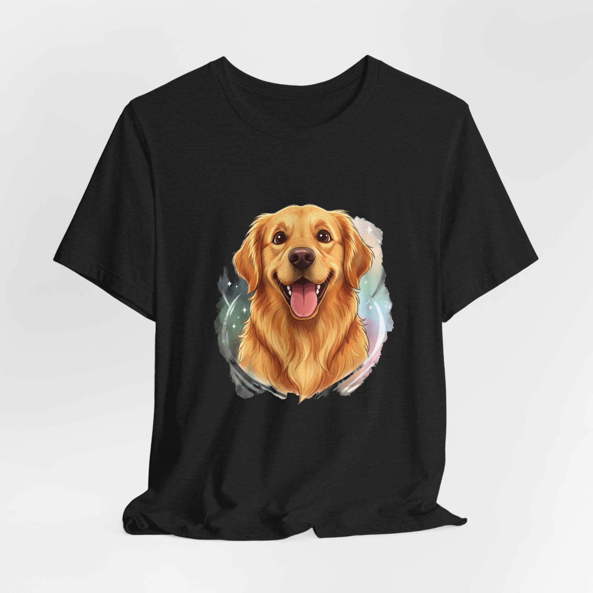 Golden Retriever Portrait T-Shirt — Happy Dog Tee for Pet Lovers