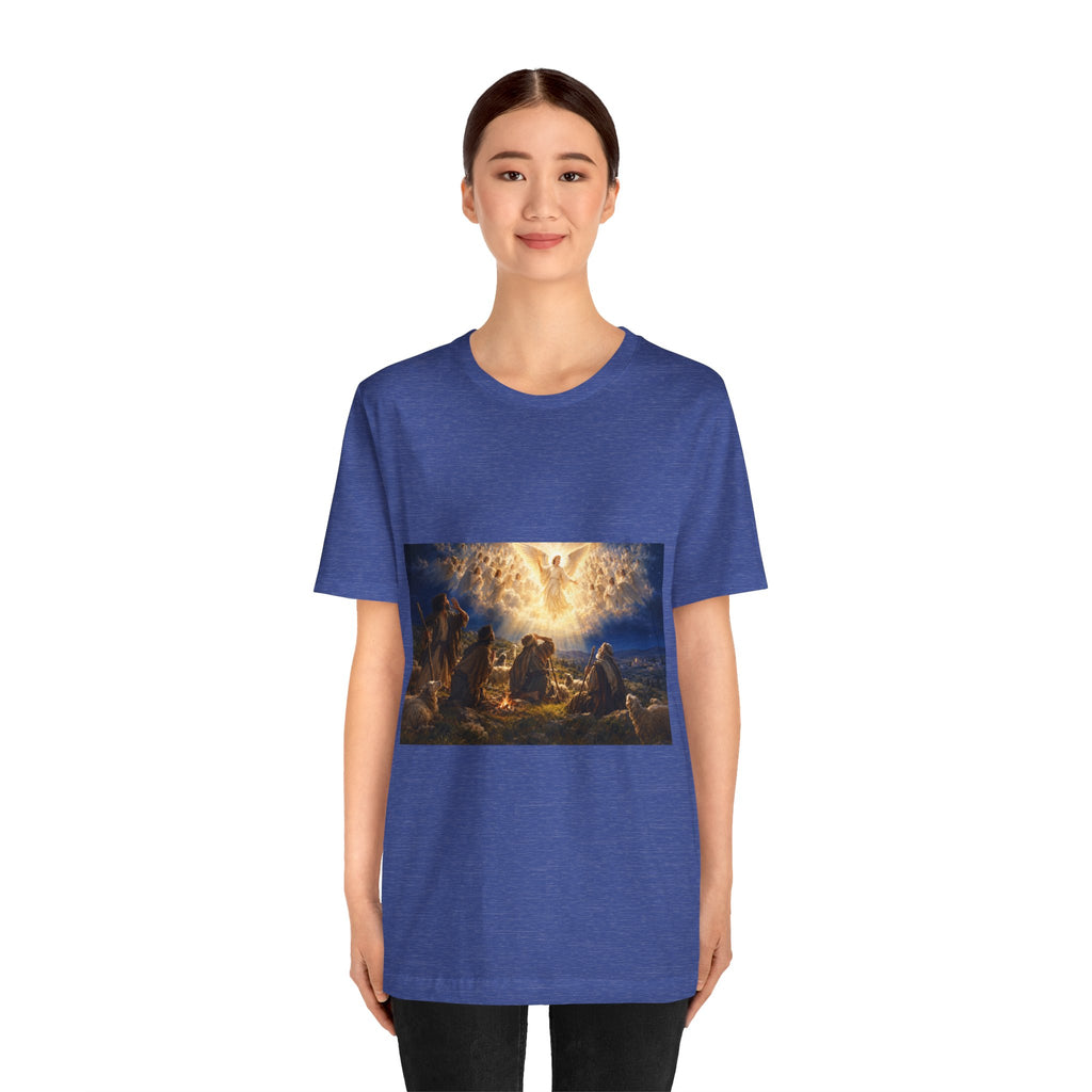 Hulabuloo — Angels Appearing to Shepherds — Christmas Bible T-Shirt