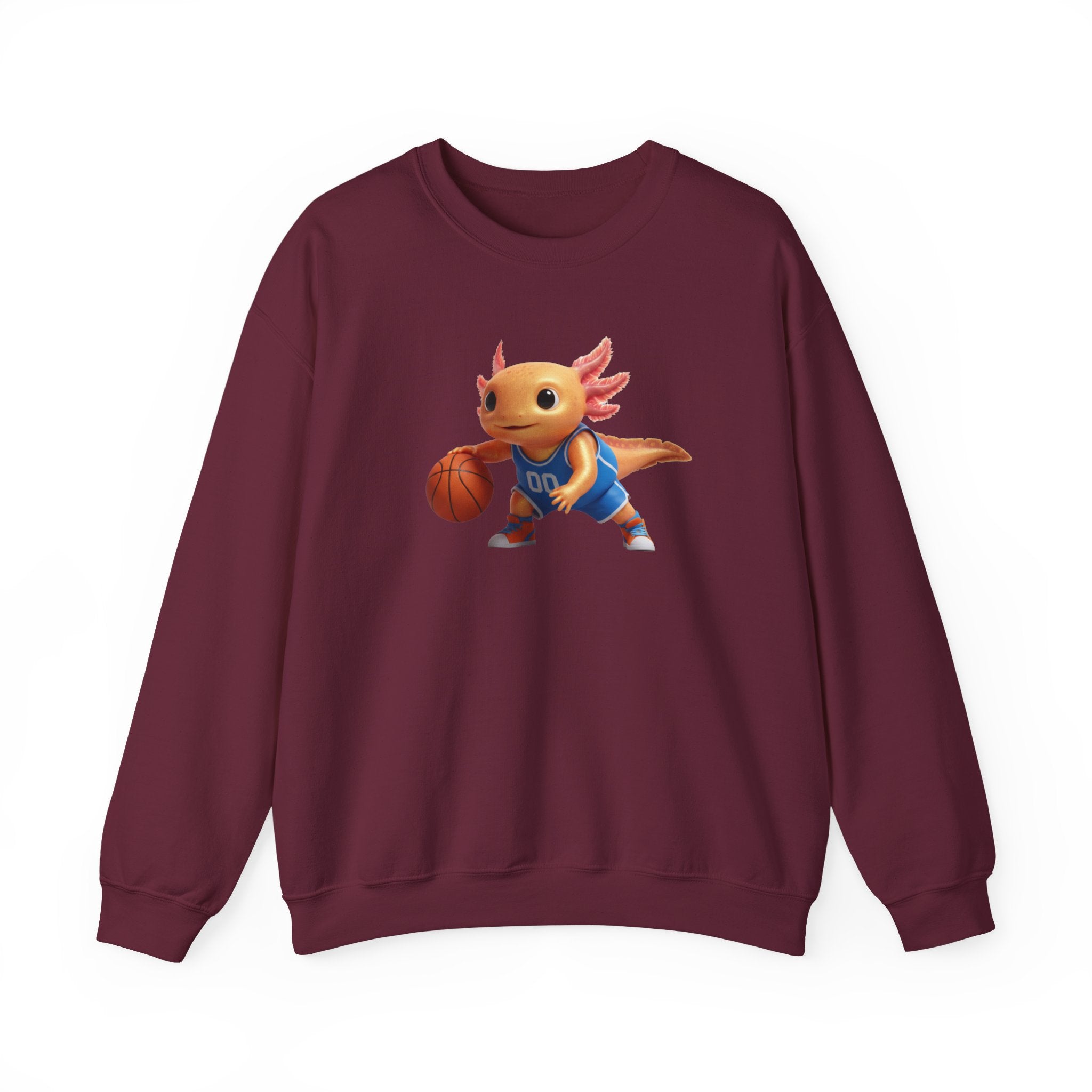 Axolotl Basketball Crewneck Sweatshirt