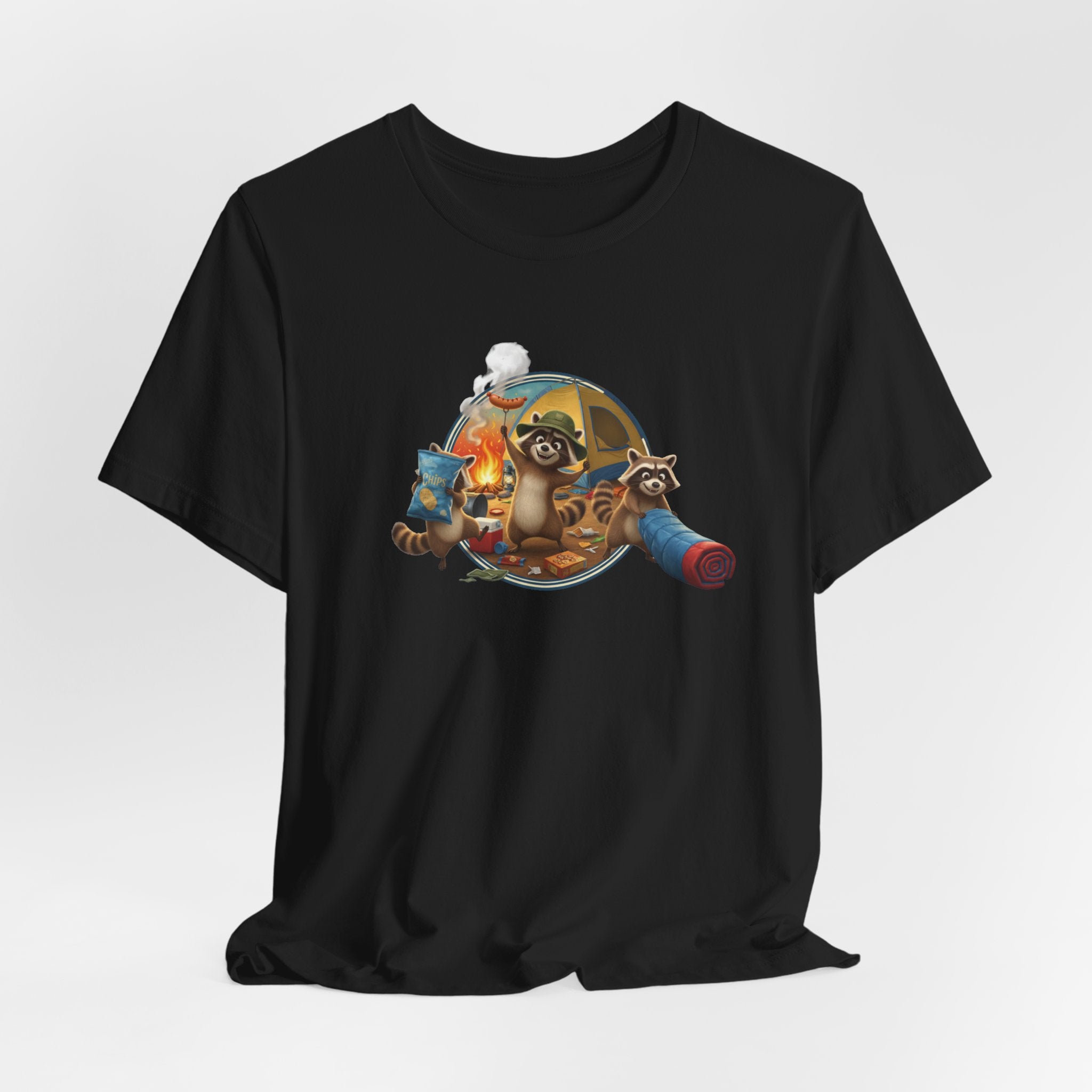 Raccoon Raiding the Camp Graphic Tee