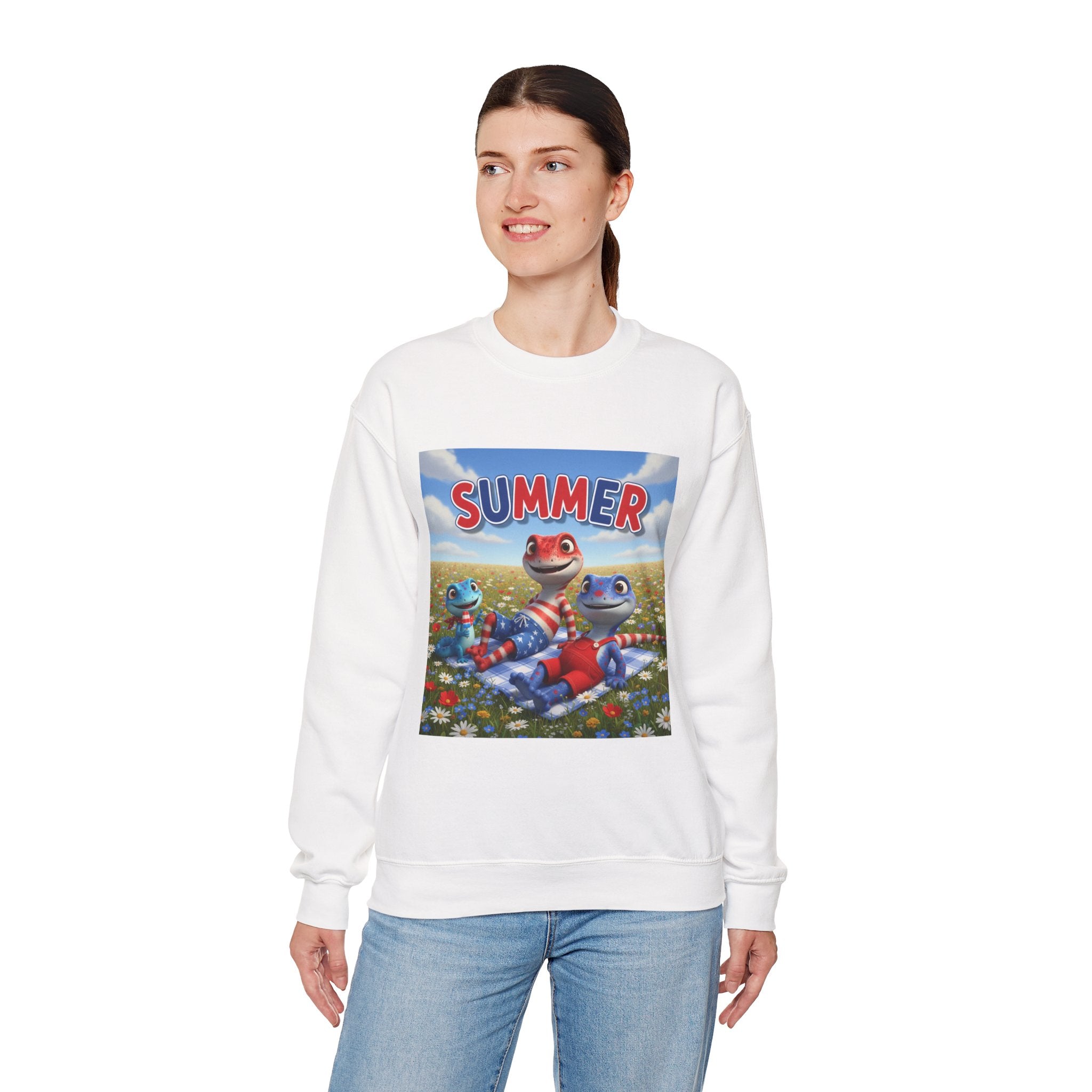 Lizard Family Summer Crewneck Sweatshirt