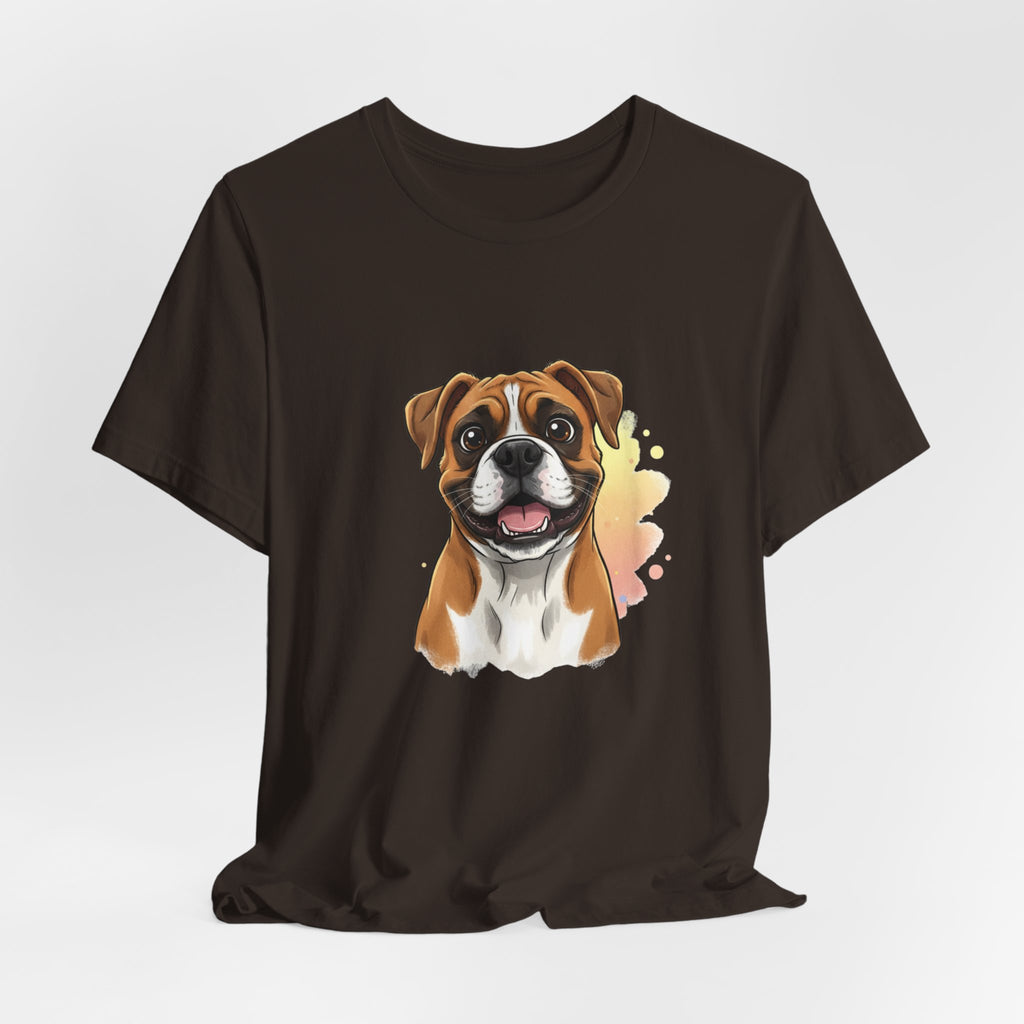 Boxer Dog T-Shirt — Cute Happy Boxer Portrait Tee
