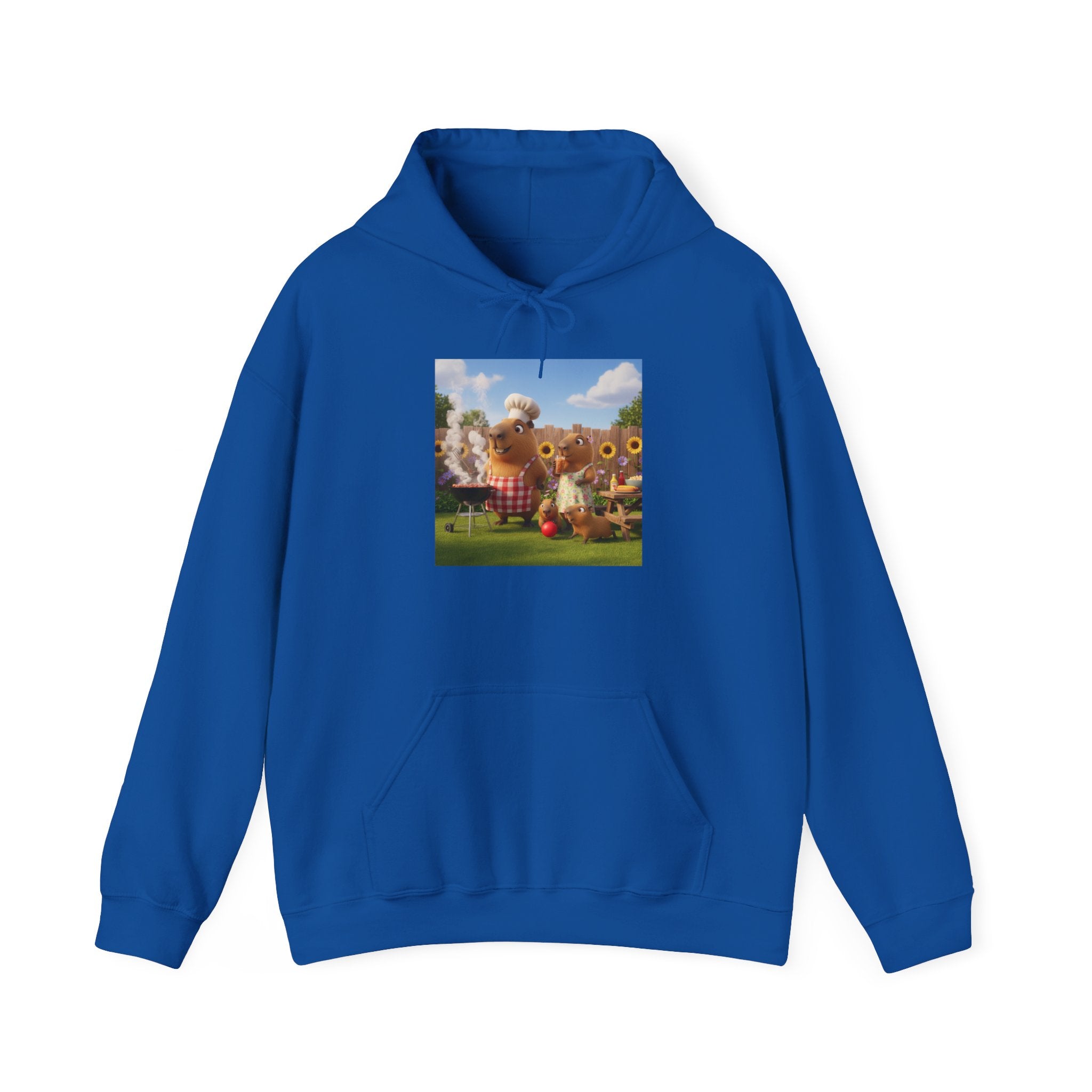 Capybara BBQ Hoodie — Cute Cozy Graphic Pullover
