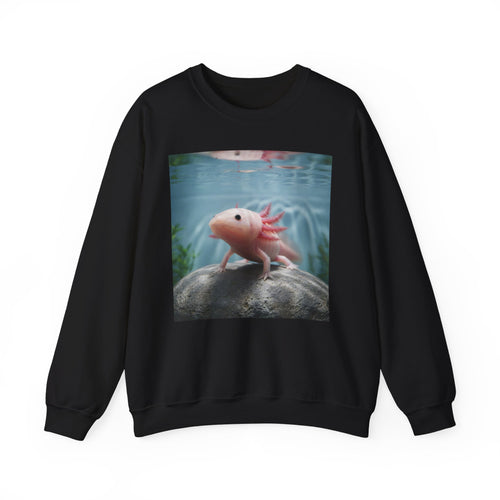 Axolotl Aquarium Sweatshirt — Cute Aquatic Pet Graphic Crewneck