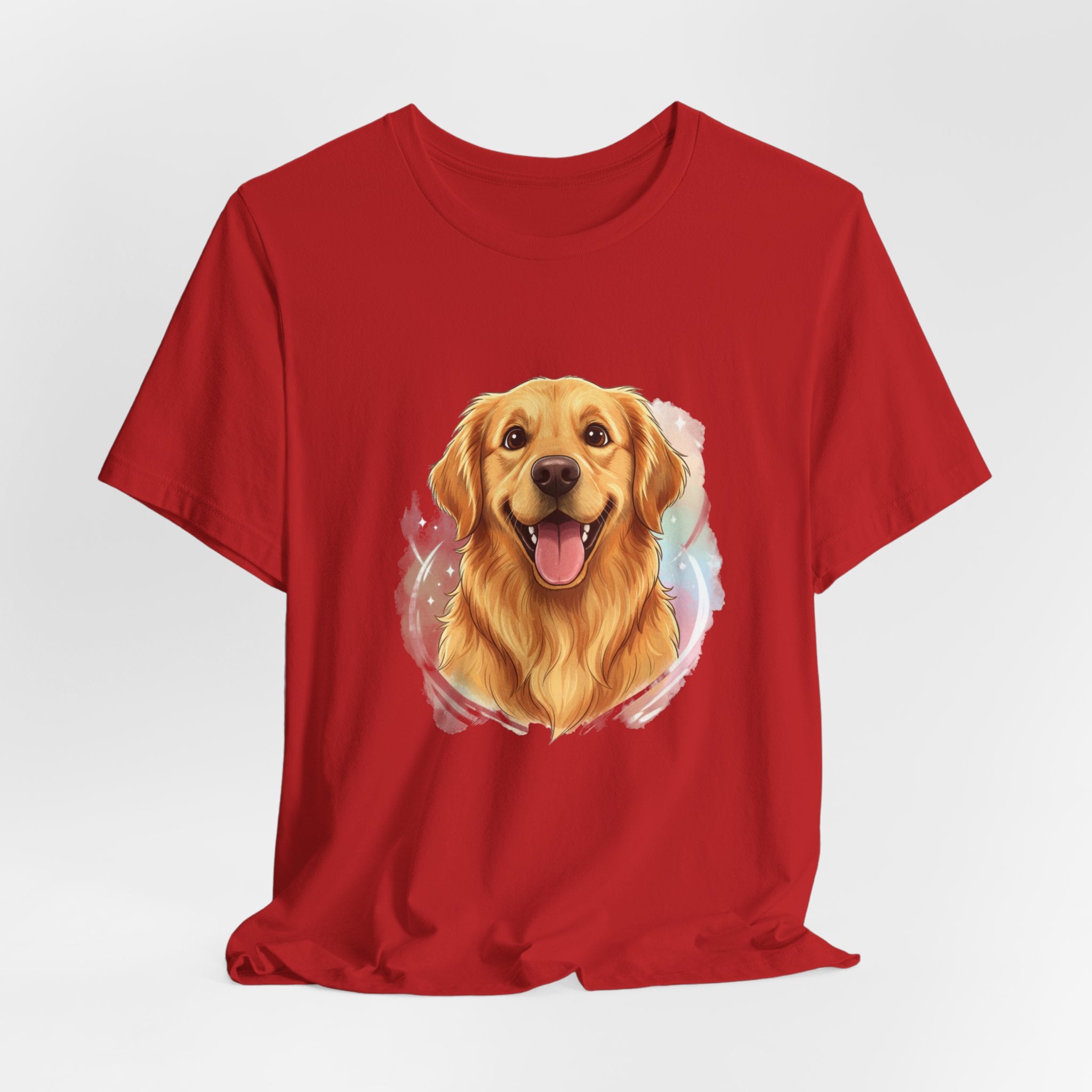 Golden Retriever Portrait T-Shirt — Happy Dog Tee for Pet Lovers