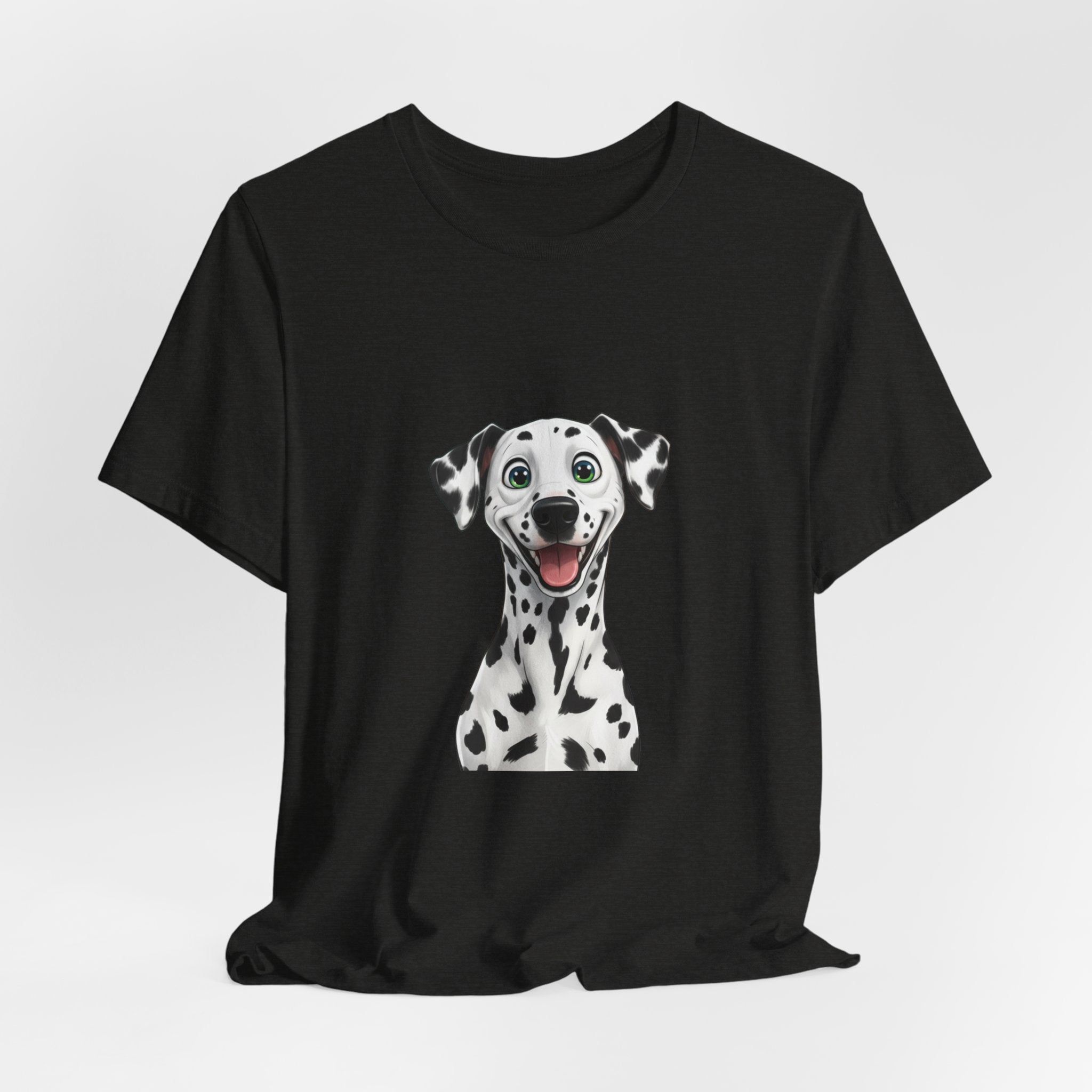 Happy Dalmatian Dog T-Shirt — Cute Spot Puppy Tee for Dog Lovers