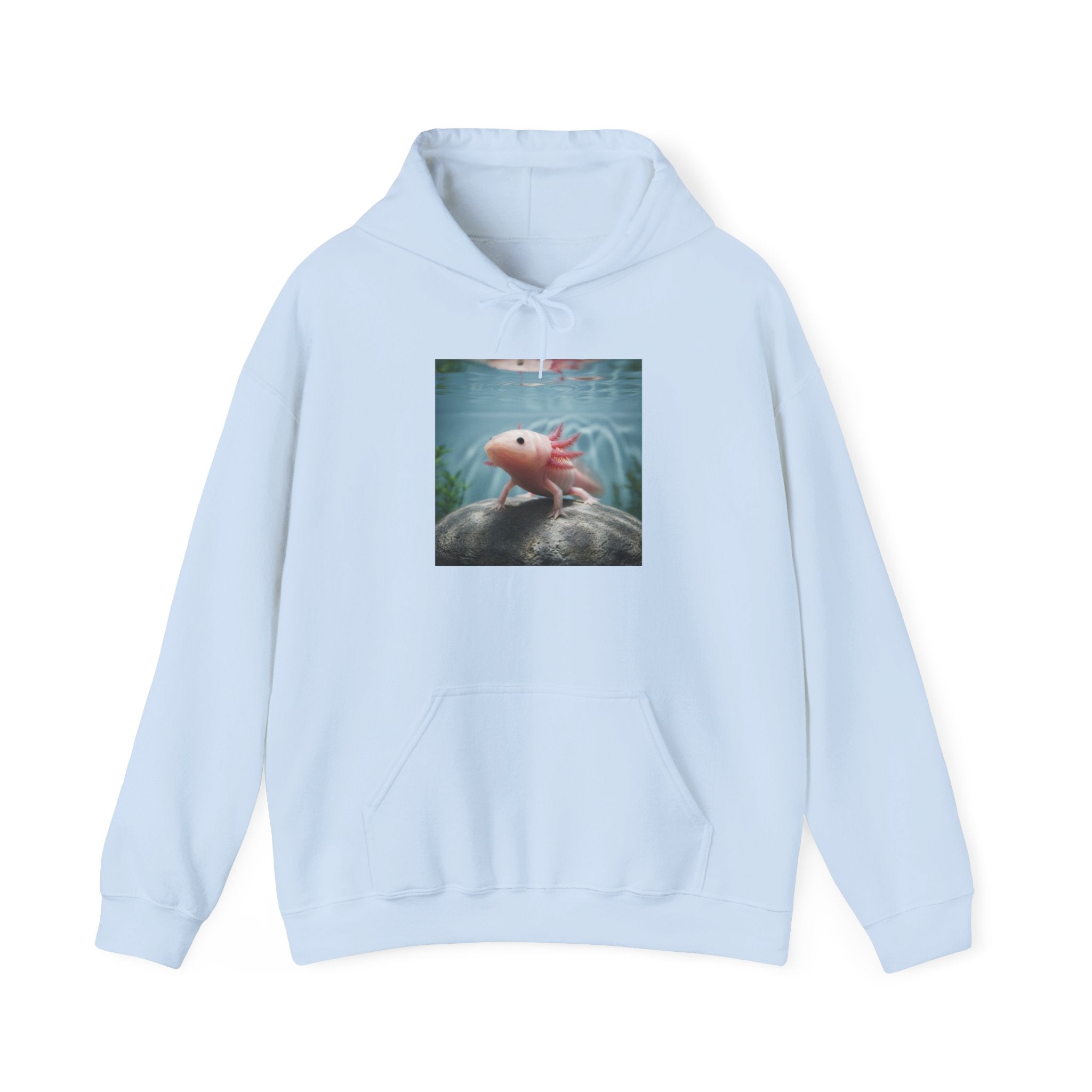 Axolotl Aquarium Hoodie — Axolotl Illustration Sweatshirt