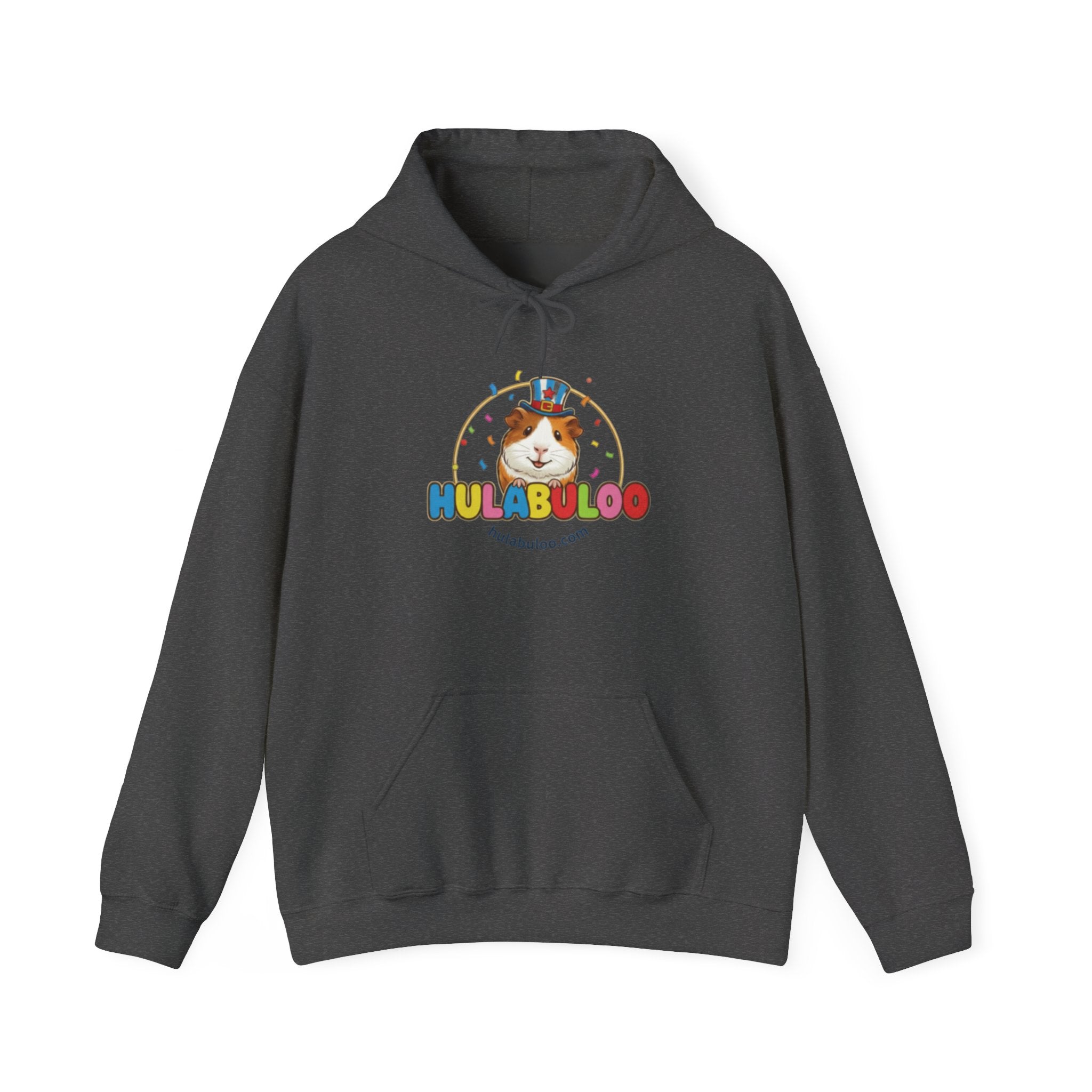 Hulabuloo Guinea Pig Logo Hoodie — Cute Colorful Pet Brand Sweatshirt