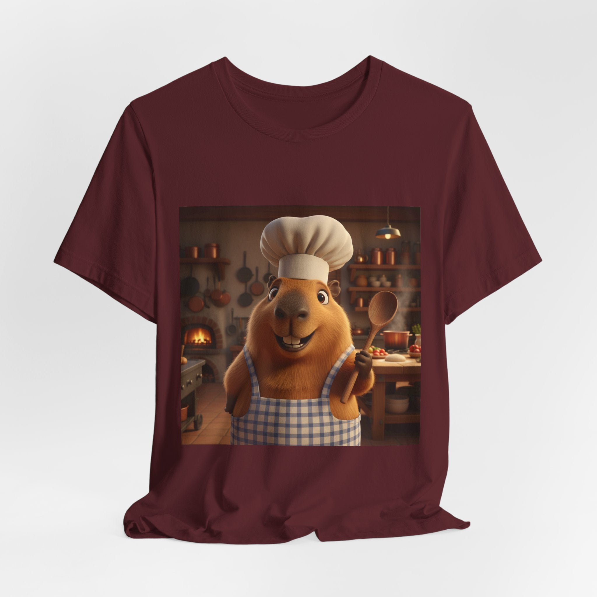 Capybara Chef T‑Shirt — Cute Capybara Chef Cooking Kitchen Tee