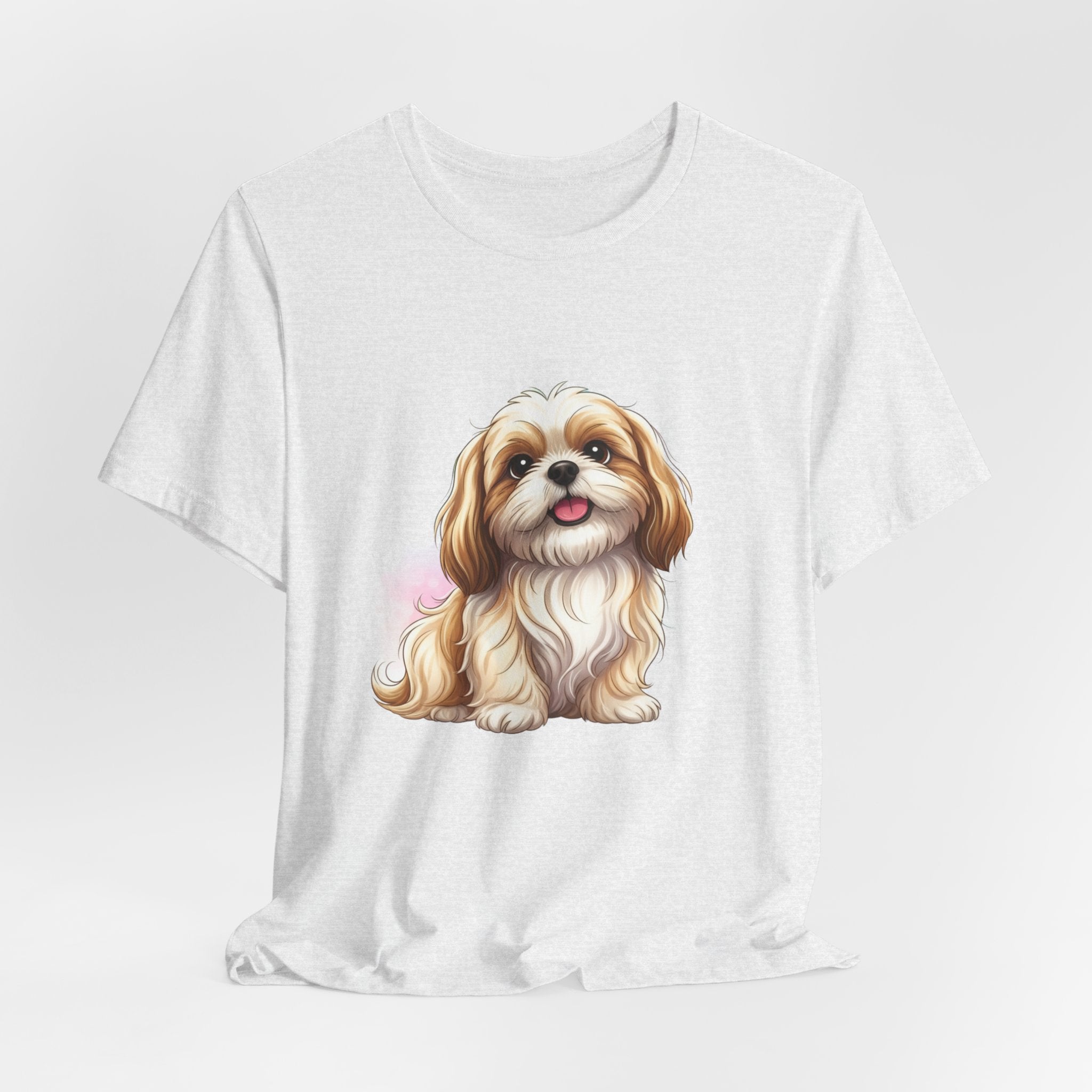 Shih Tzu Puppy T-Shirt – Adorable Cartoon Dog Tee for Pet Lovers