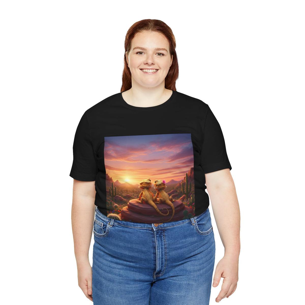 Lizards — Sunset — Lizard Lovers T-Shirt