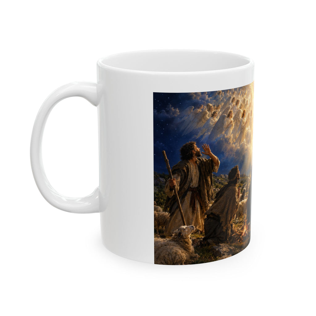 Hulabuloo — Angels Appearing to Shepherds — Bible Ceramic Mug