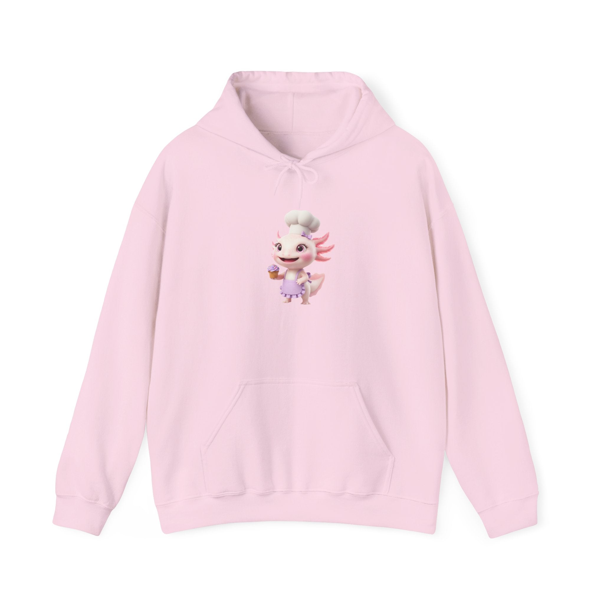 Axolotl  Chef GirlHoodie – Adorable Axolotl Graphic Sweatshirt