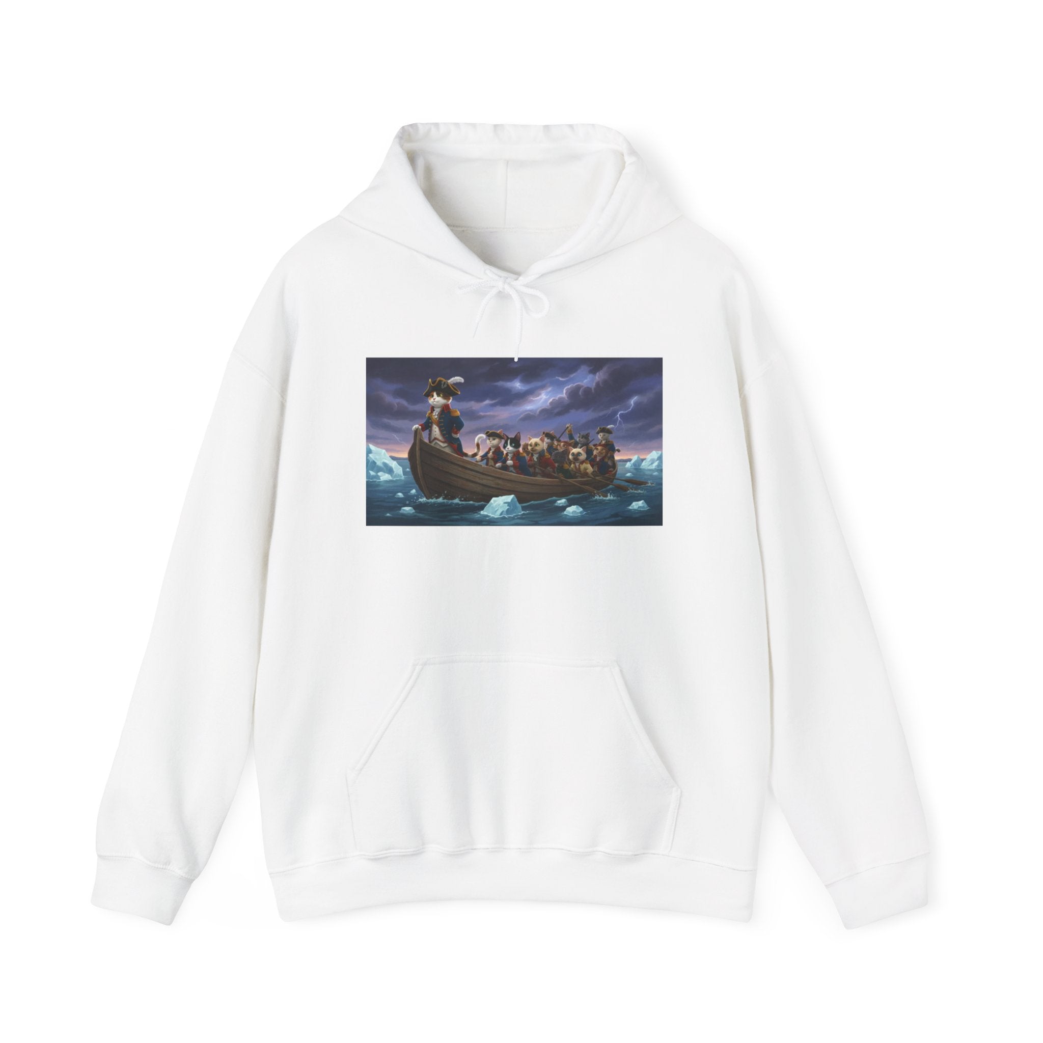 Washington Kitty Hoodie – Mythic Night Voyage Graphic Sweatshirt