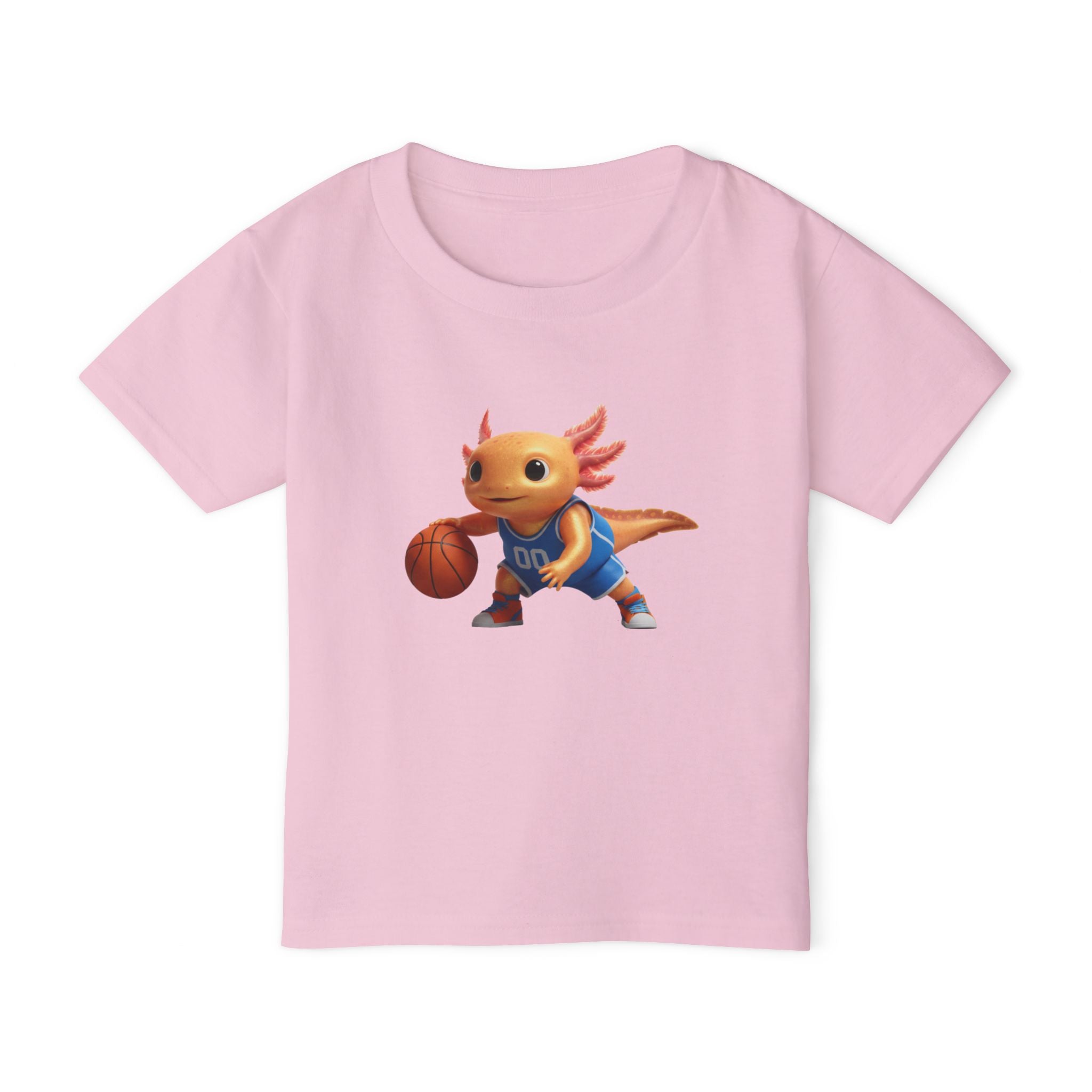 Axolotl Basketball Toddler T-Shirt — Cute Court-Ready Kids Tee