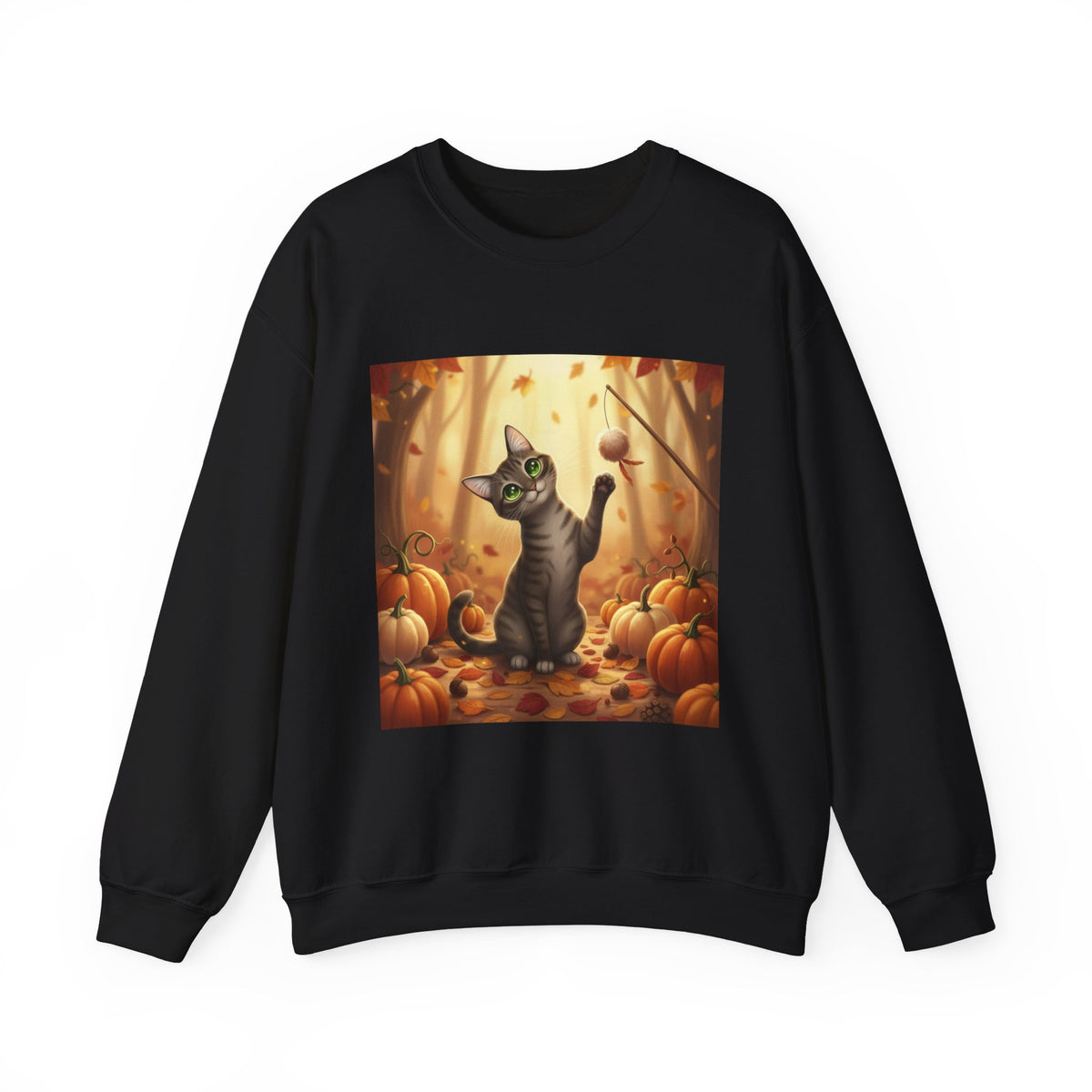 Autumn Pumpkin Patch Cat Sweatshirt