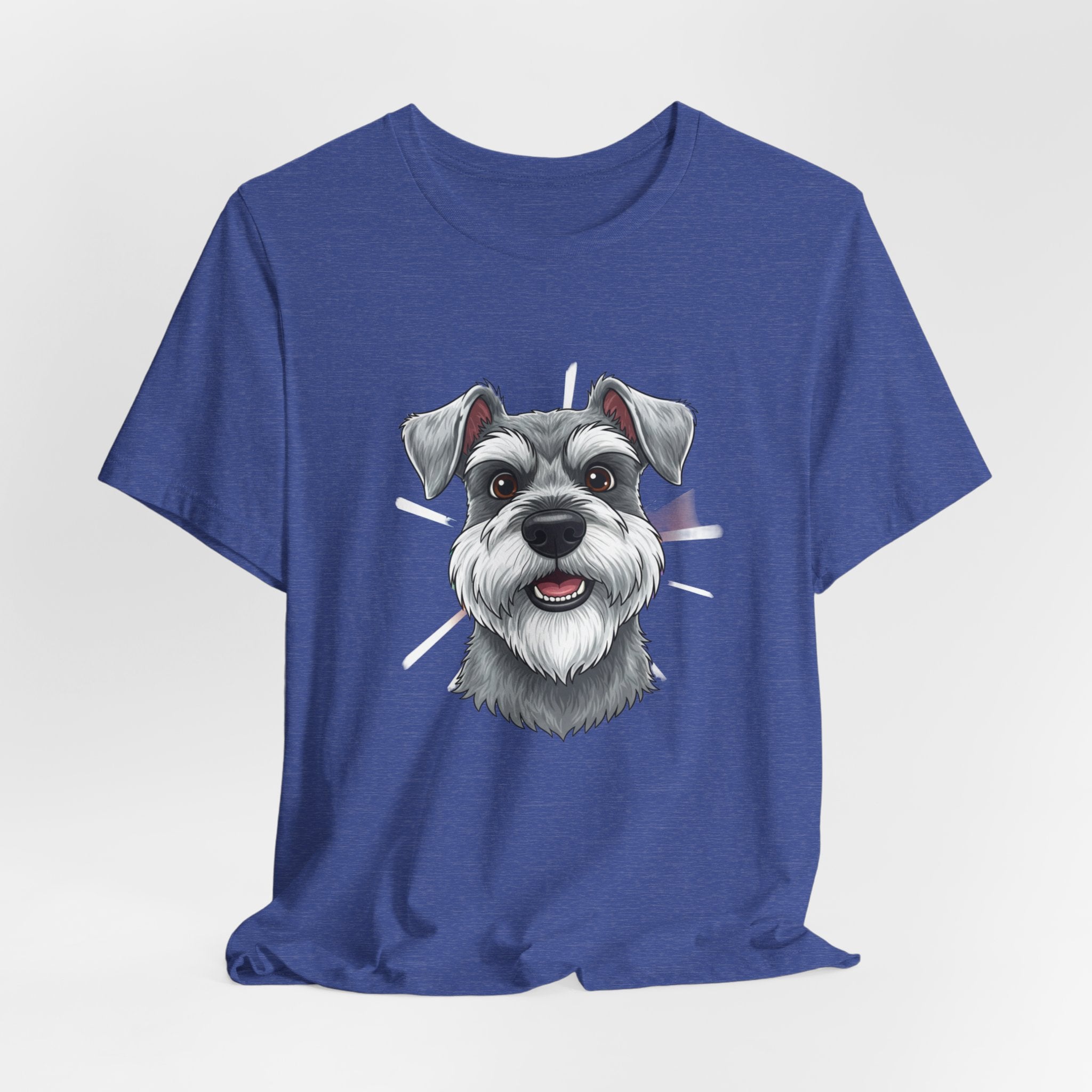 Schnauzer Face T‑Shirt — Cute Dog Portrait Tee for Schnauzer Lovers