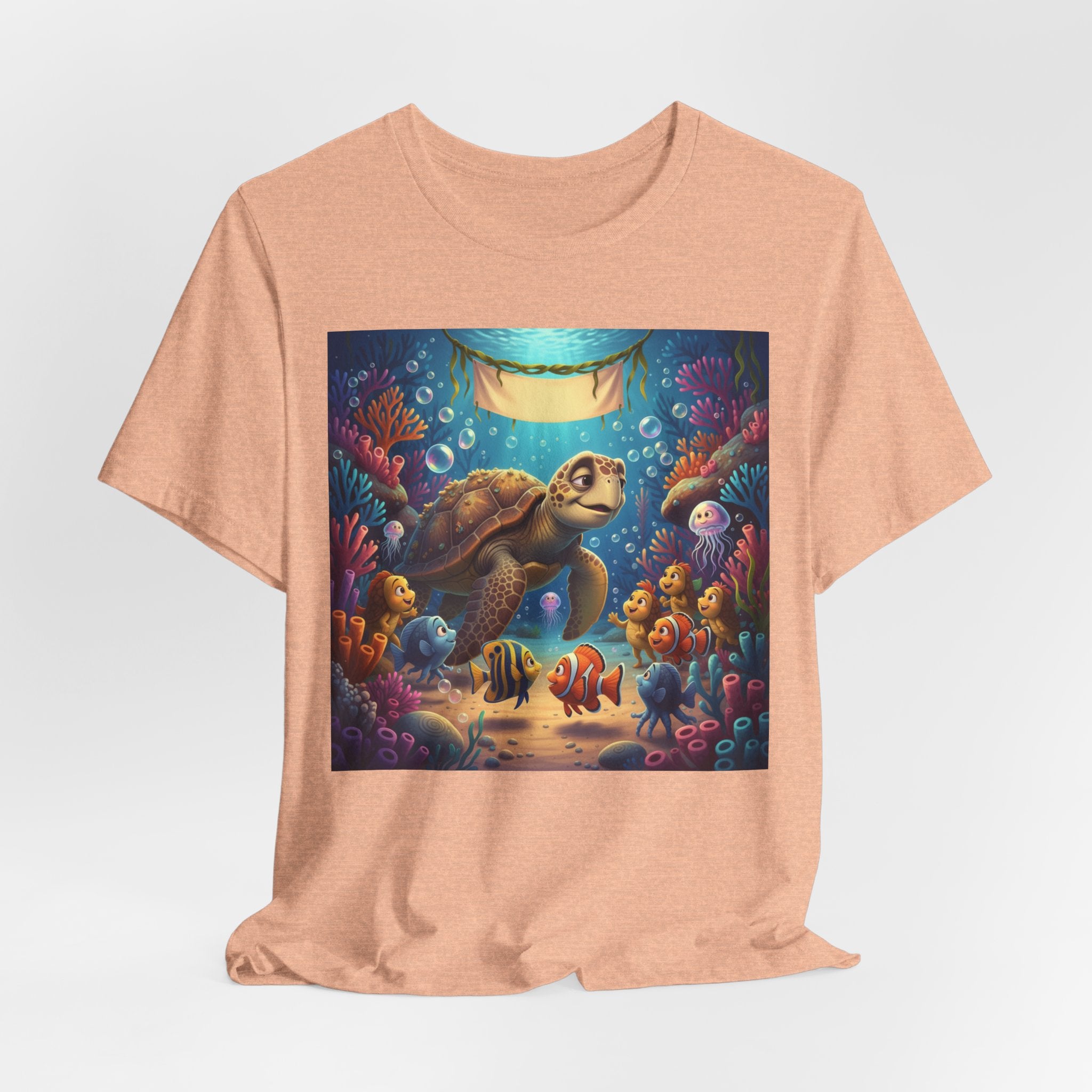 Sea Turtle Ocean Life T‑Shirt — Colorful Underwater Reef Tee