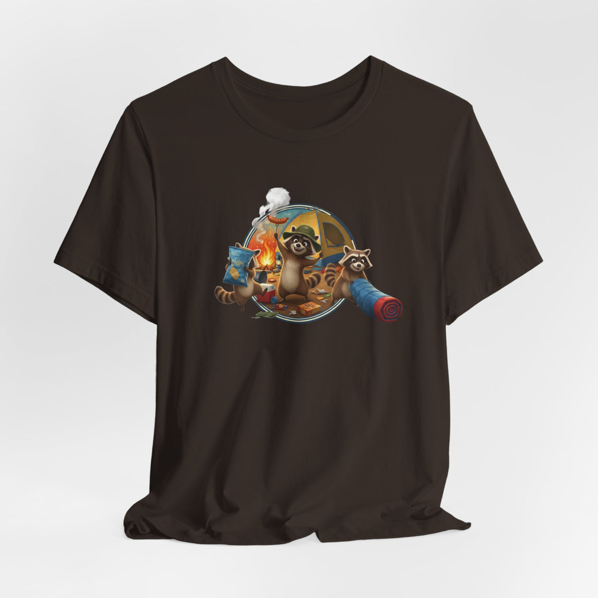 Raccoon Raiding the Camp Graphic Tee