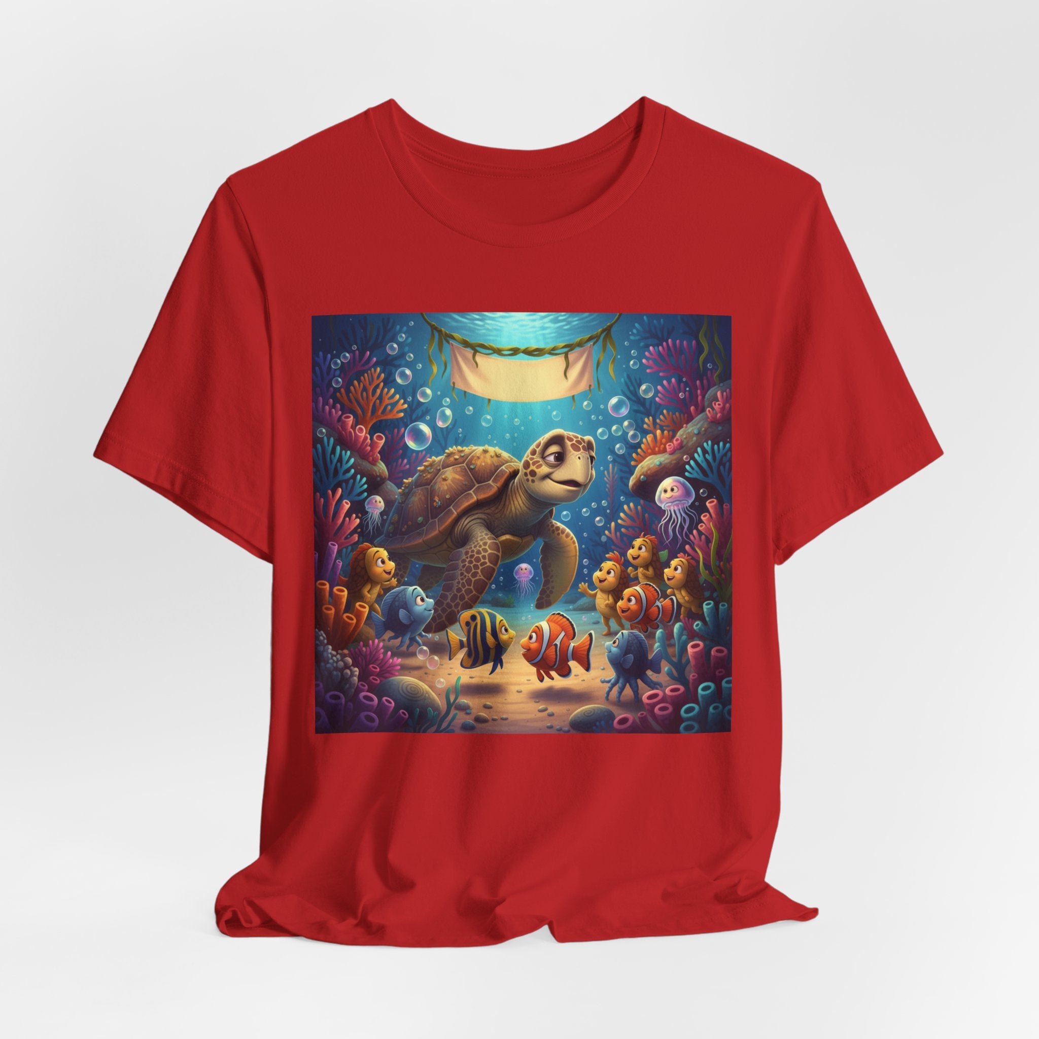 Sea Turtle Ocean Life T‑Shirt — Colorful Underwater Reef Tee