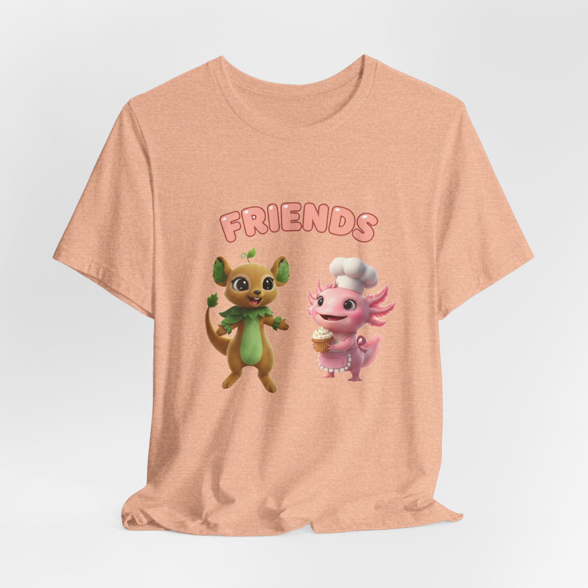 Lifaru with Cute Axolotl Baker Tee — Playful Animal Friendship T‑Shirt