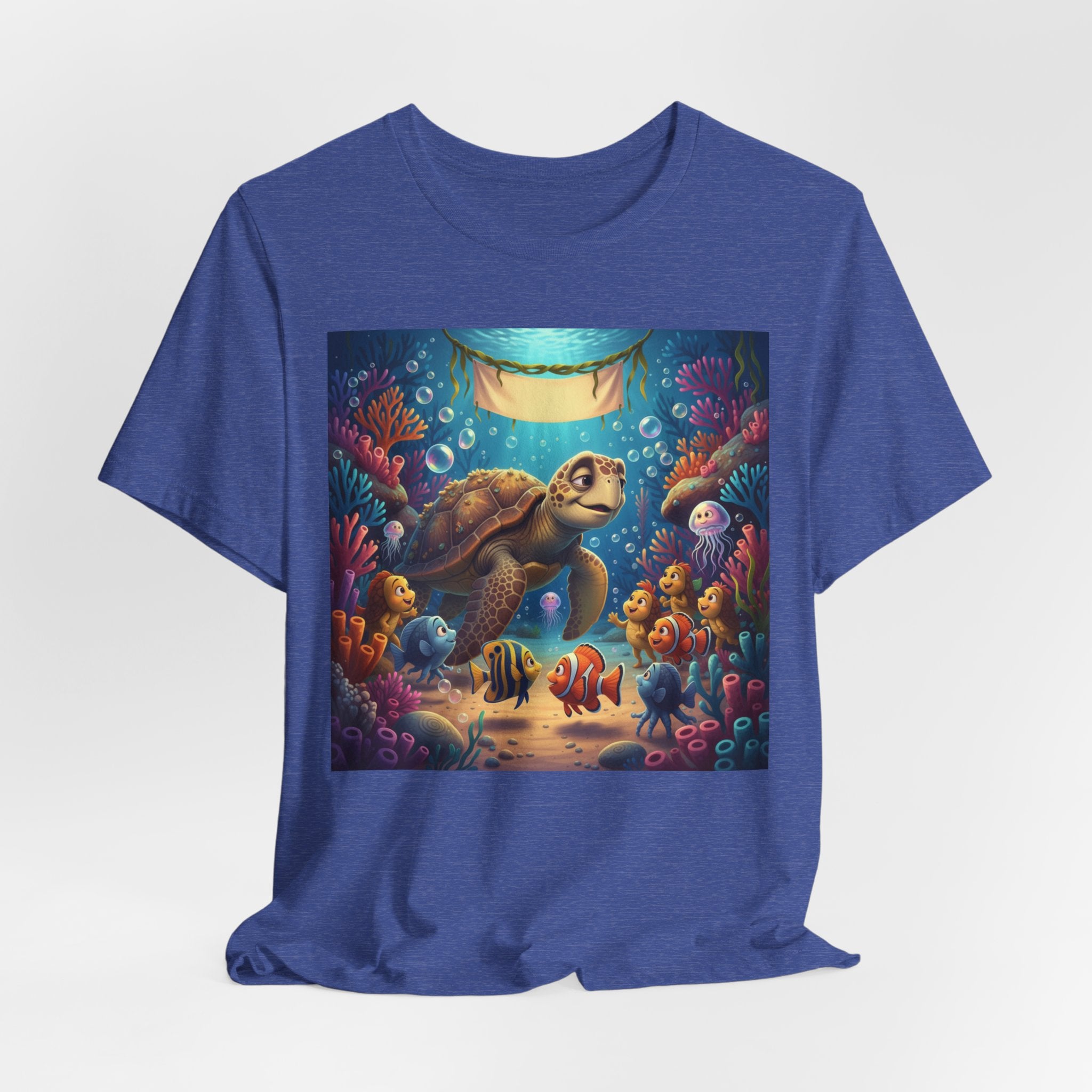 Sea Turtle Ocean Life T‑Shirt — Colorful Underwater Reef Tee