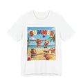 Summer Beach Guinea Pigs T-Shirt — Cute Volleyball Guinea Pigs Graphic Tee