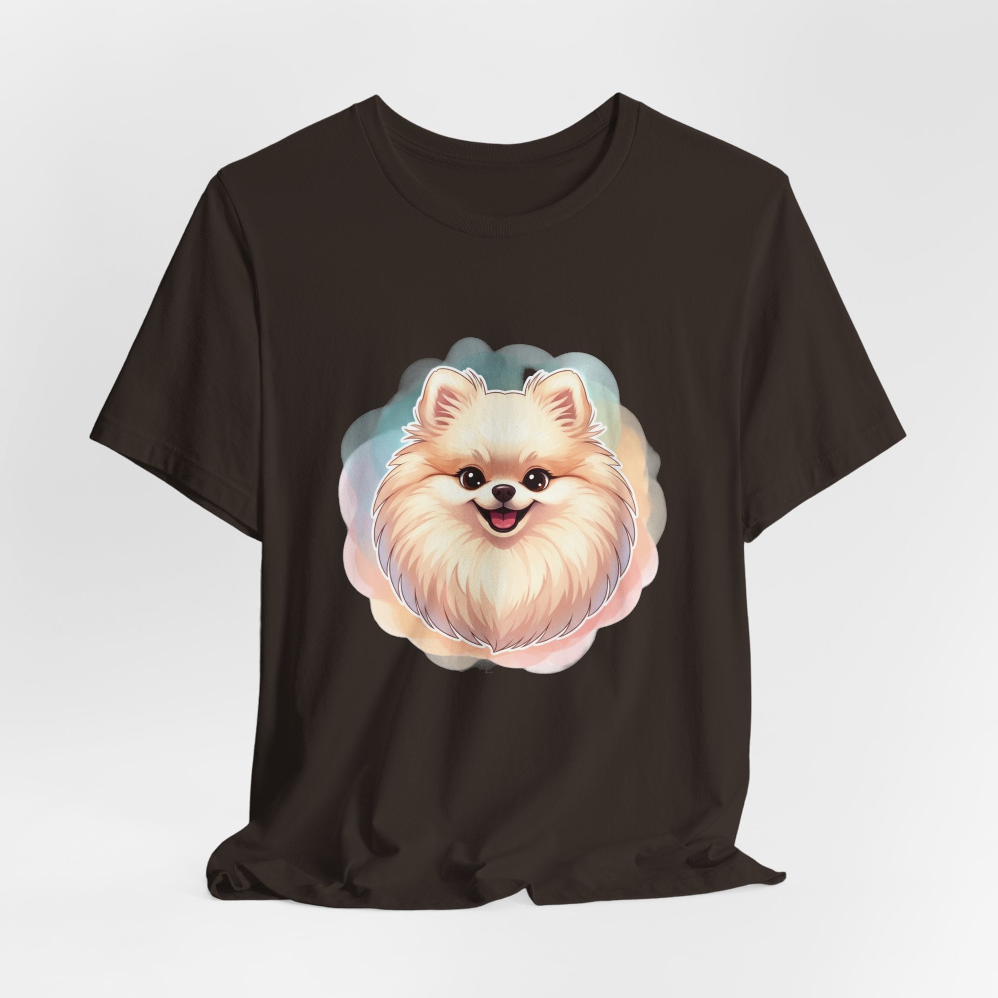 Pomeranian Dog Portrait Tee — Cute Fluffy Pomeranian Graphic T-Shirt