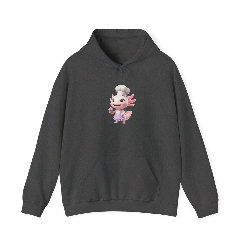 Axolotl  Chef GirlHoodie – Adorable Axolotl Graphic Sweatshirt