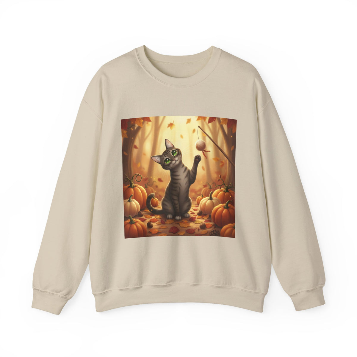 Autumn Pumpkin Patch Cat Sweatshirt