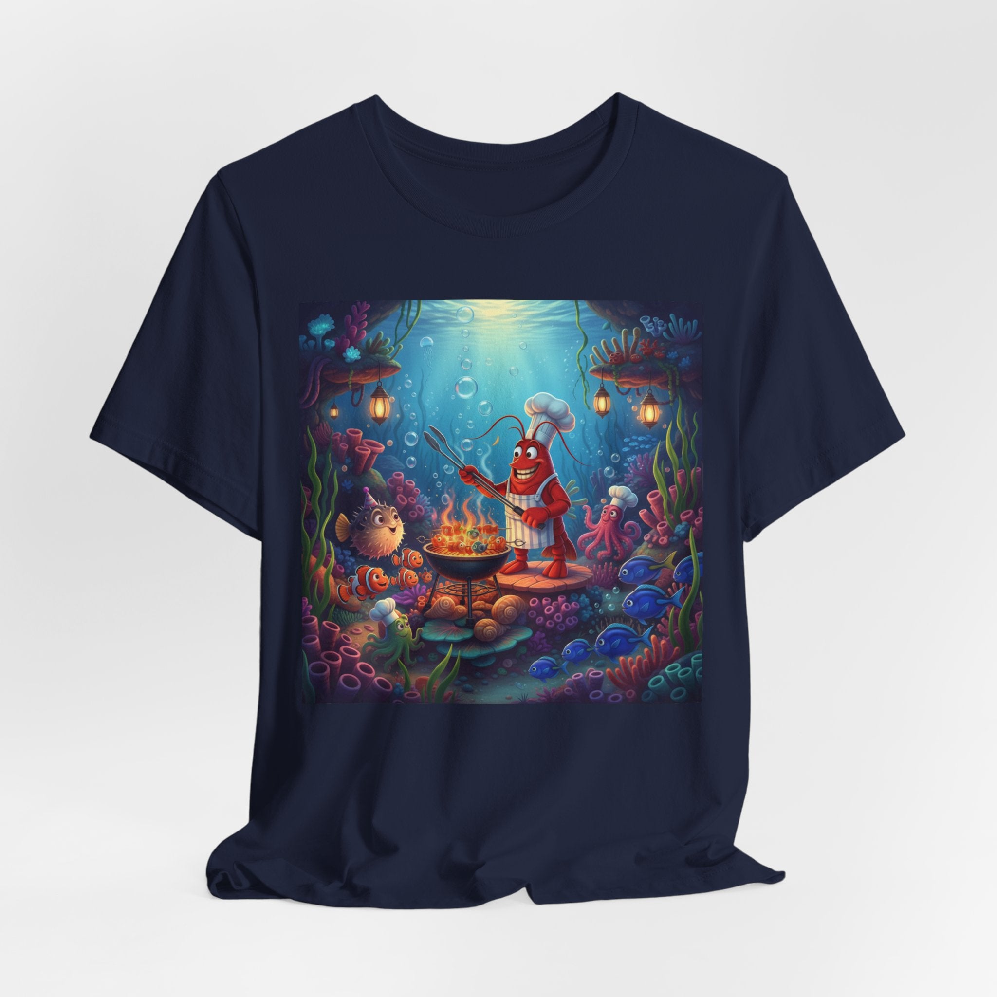 Underwater Creature Scene T-Shirt — Sea Creature Party Tee
