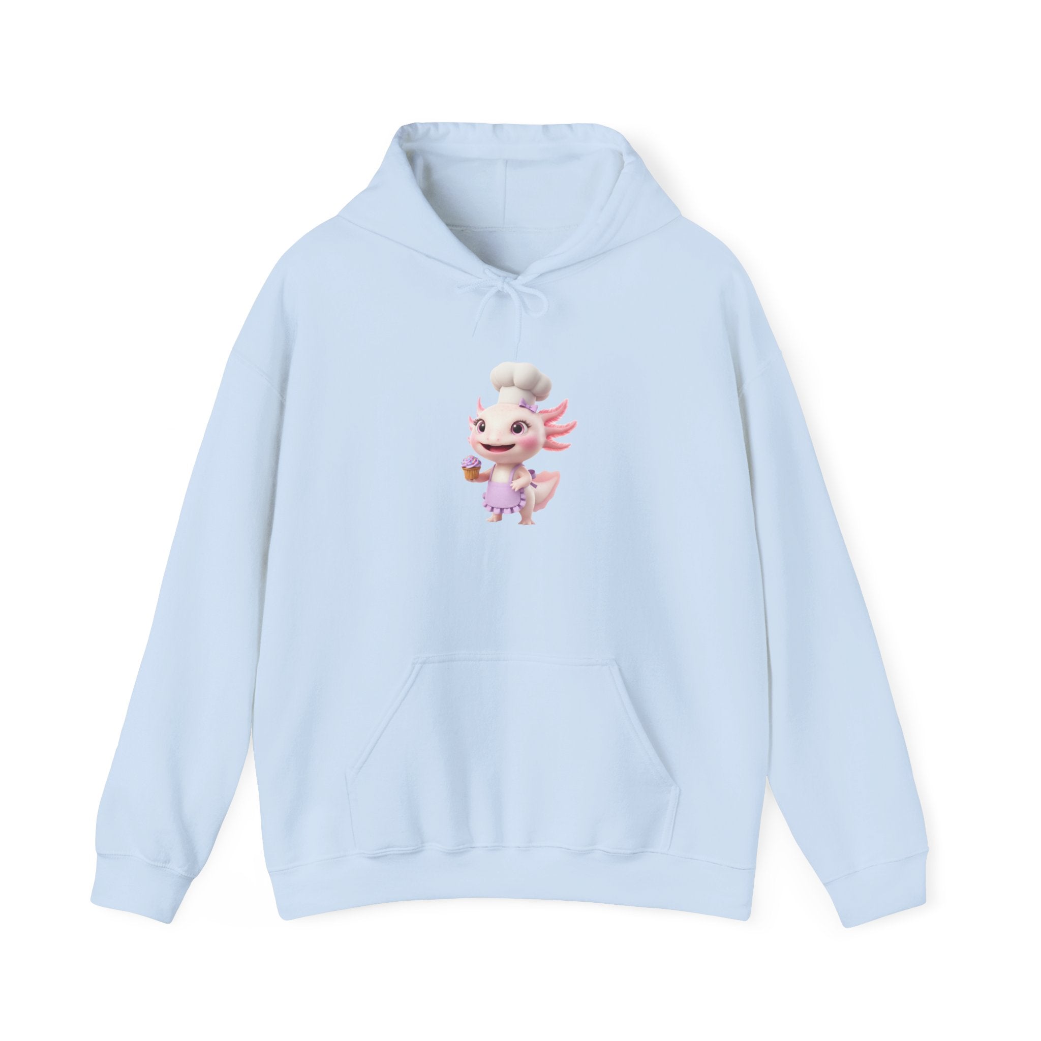 Axolotl  Chef GirlHoodie – Adorable Axolotl Graphic Sweatshirt