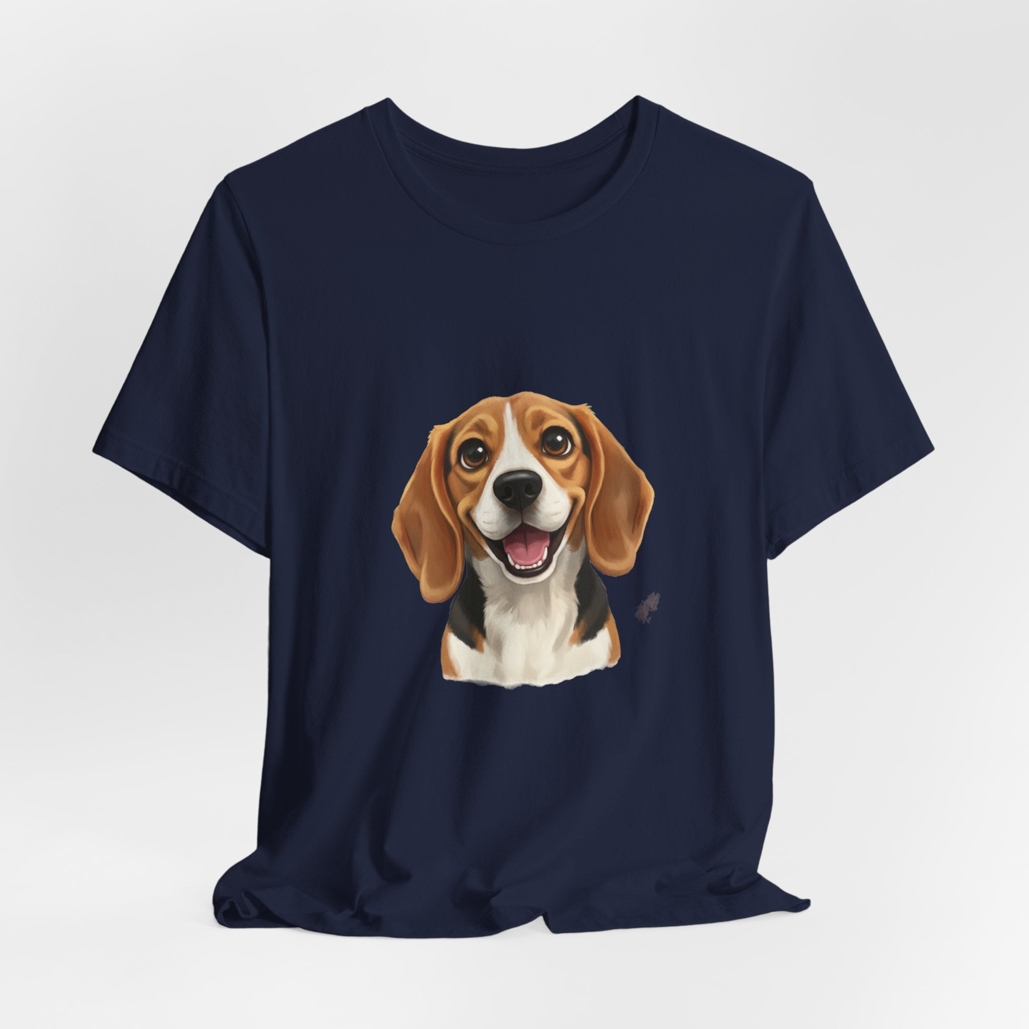Beagle Portrait T‑Shirt — Cute Happy Dog Tee for Pet Lovers