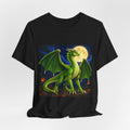 Green Dragon Graphic Tee — Moonlit Fantasy T-Shirt