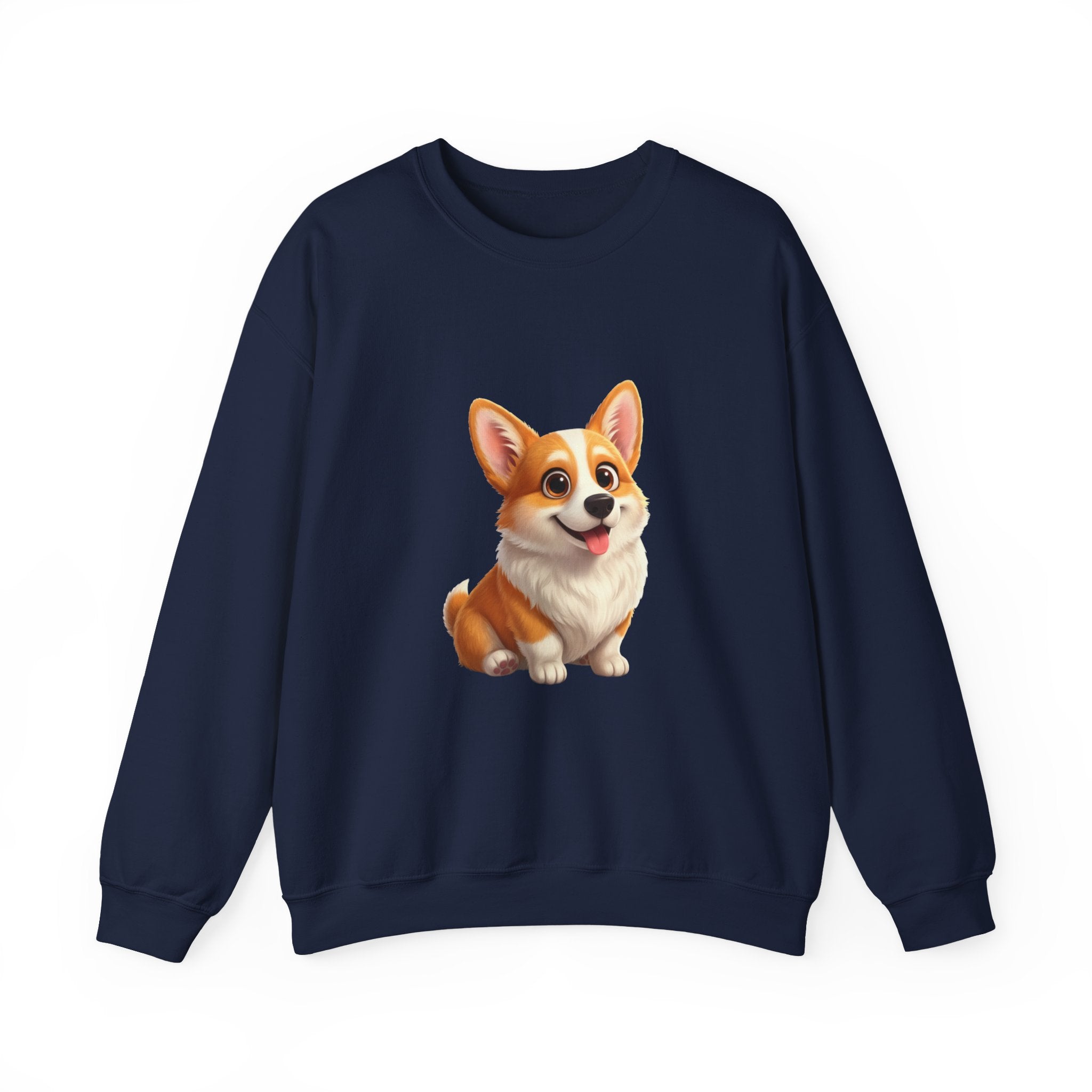 Corgi Crewneck Sweatshirt — Cute Cartoon Pembroke Corgi Pullover